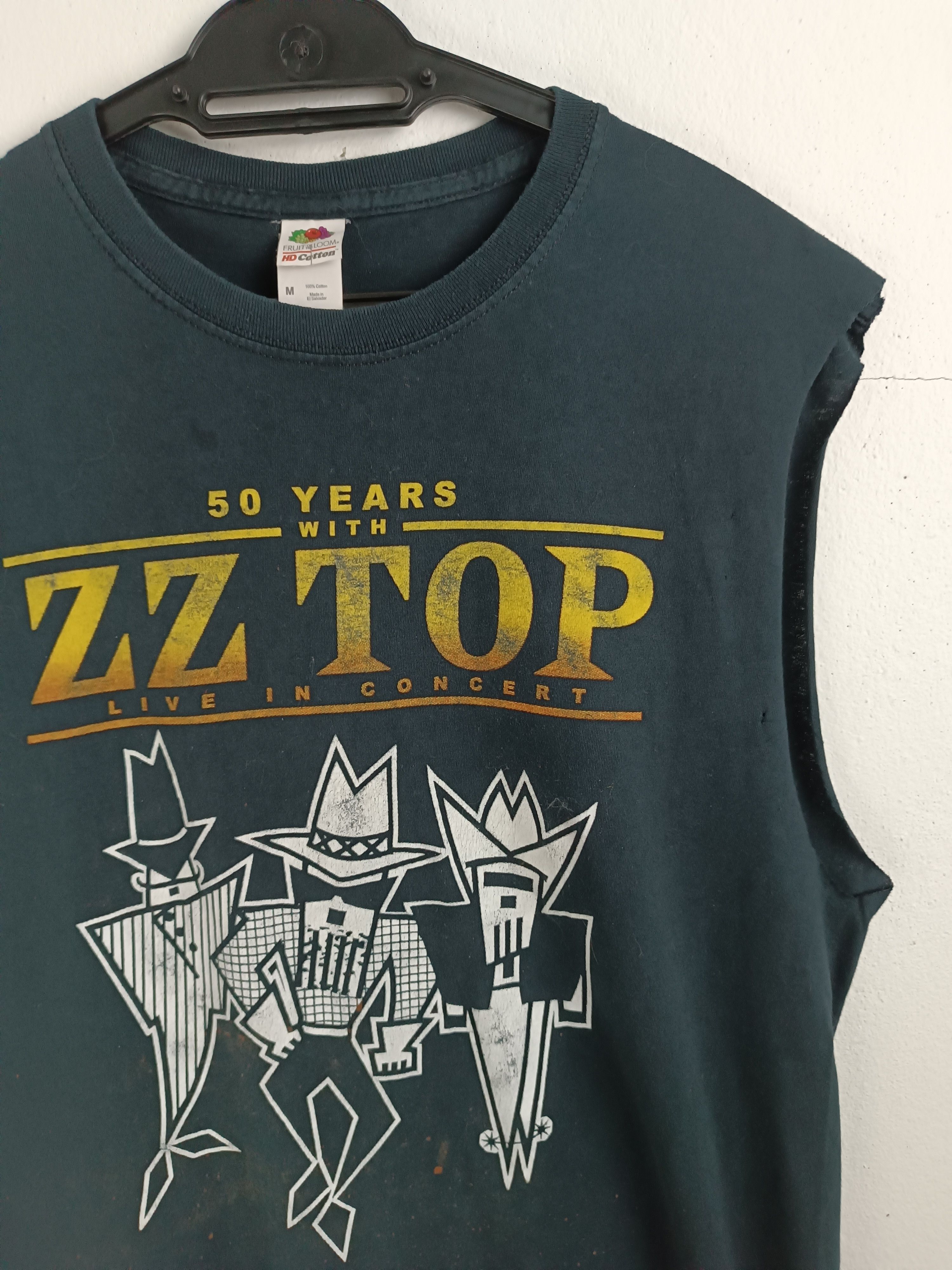 Vintage VINTAGE ZZTOP 50 YEARS ANNIVERSARY 2019 SLEEVELES TANK TOP Size US M / EU 48-50 / 2 - 6 Thumbnail