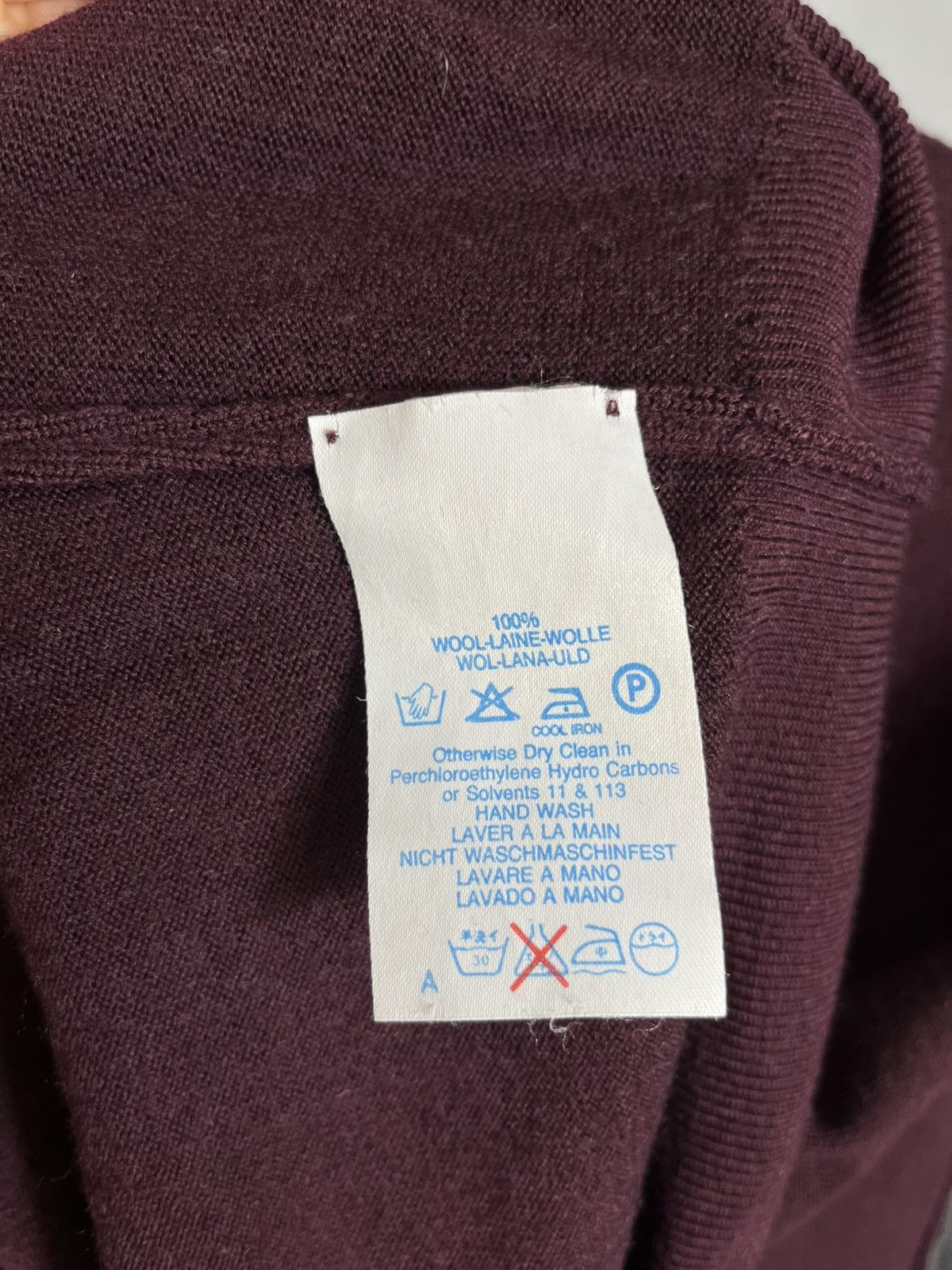 Burberry Burberrys mens pullover wool high neck vintage 80s 90s Size US XL / EU 56 / 4 - 9 Thumbnail