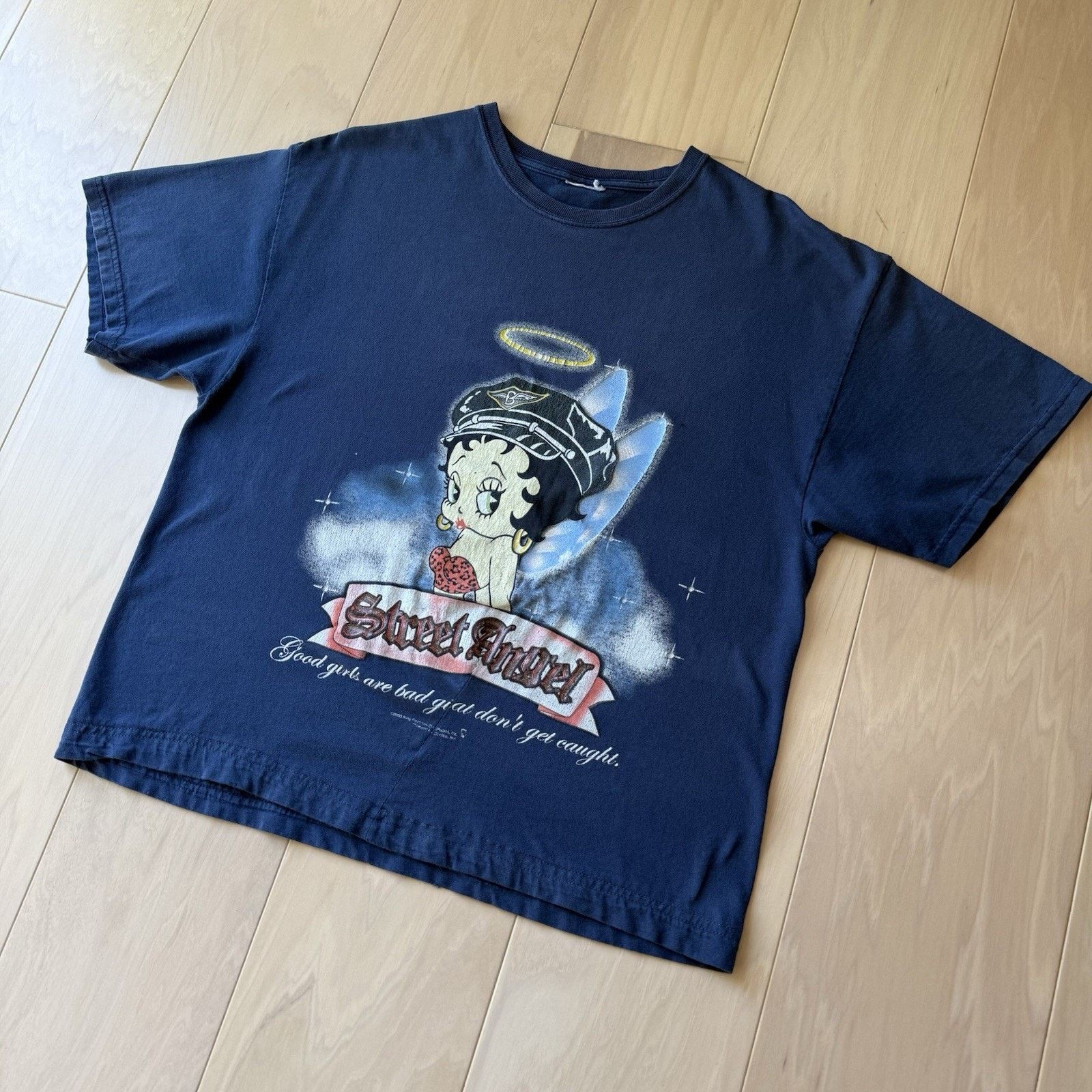 Vintage Vintage Betty Boop Shirt Small Blue 90s Cartoon Promo Street Size US S / EU 44-46 / 1 - 8 Thumbnail