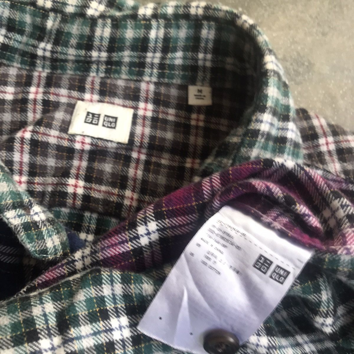 Japanese Brand × Uniqlo Uniqlo Patchwork Shirt Size US M / EU 48-50 / 2 - 11 Thumbnail