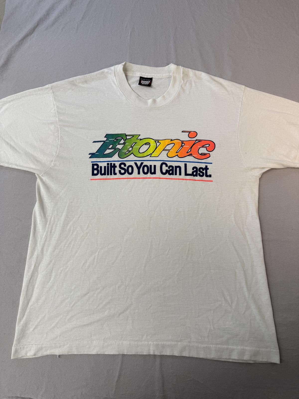 Other VTG Etonic Shoes T-shirt Built So You Can Last 80s Tee XL Size US XL / EU 56 / 4 - 1 Thumbnail