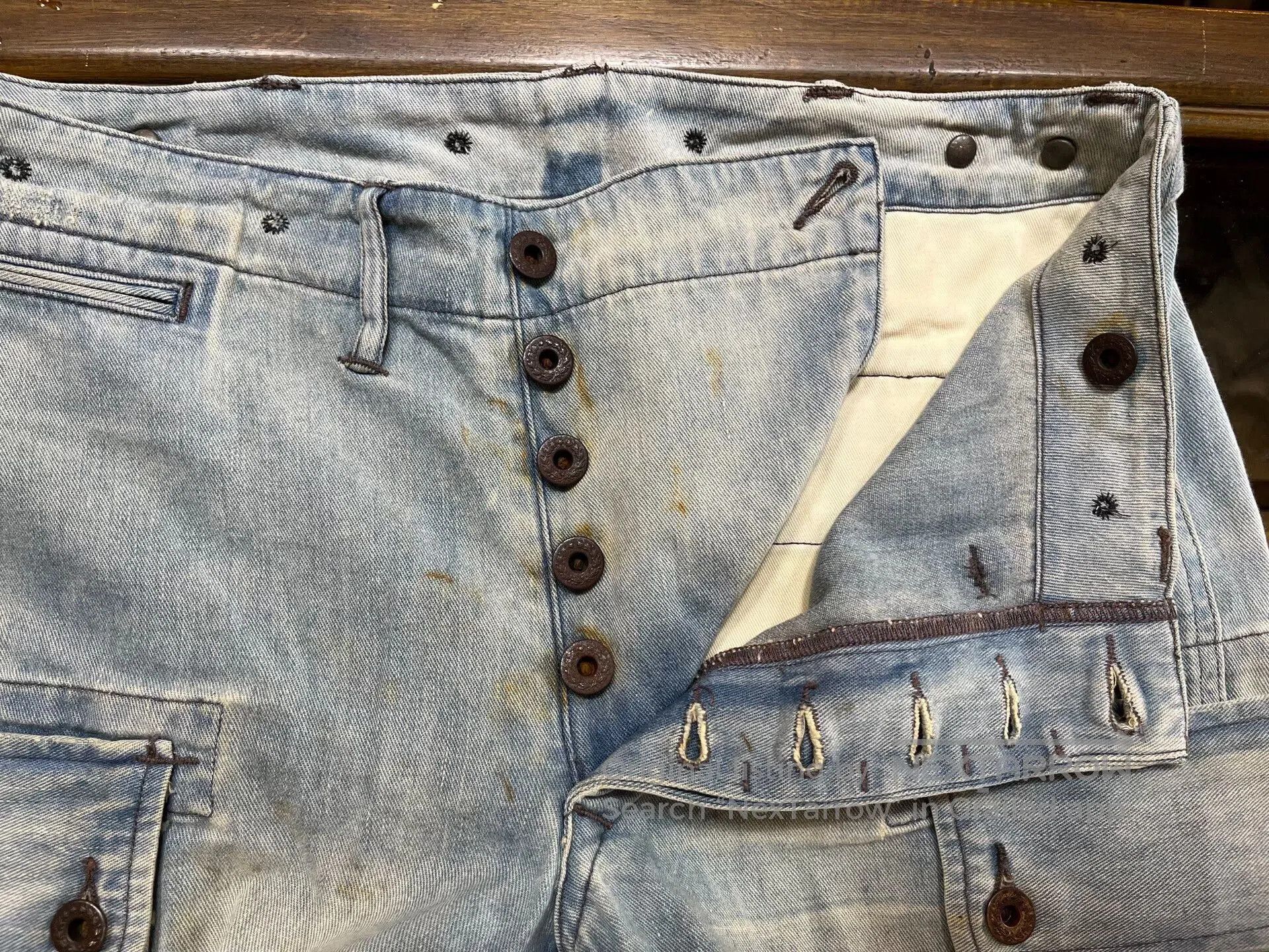 RRL Ralph Lauren vintage rrl washed denim cargo pants. Size US 29 - 4 Thumbnail