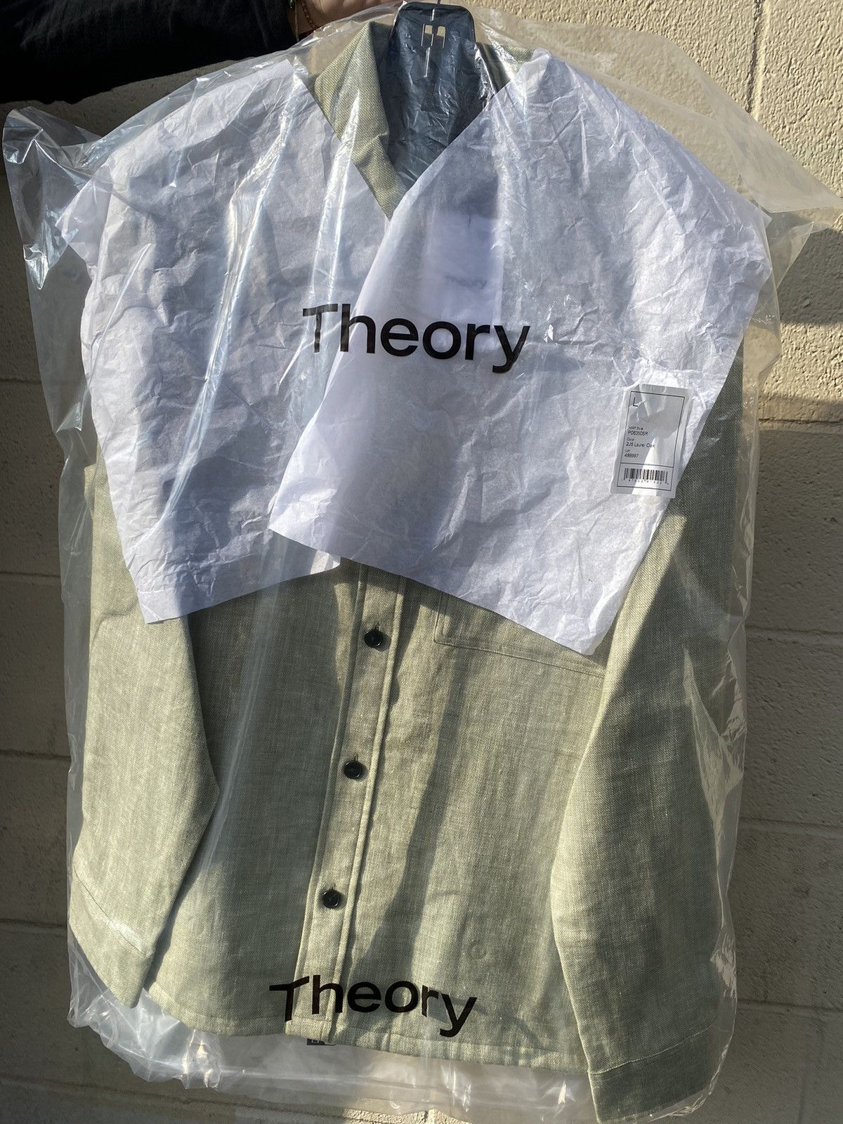 Theory Theory Green Button Up Light Jacket Size US L / EU 52-54 / 3 - 7 Thumbnail