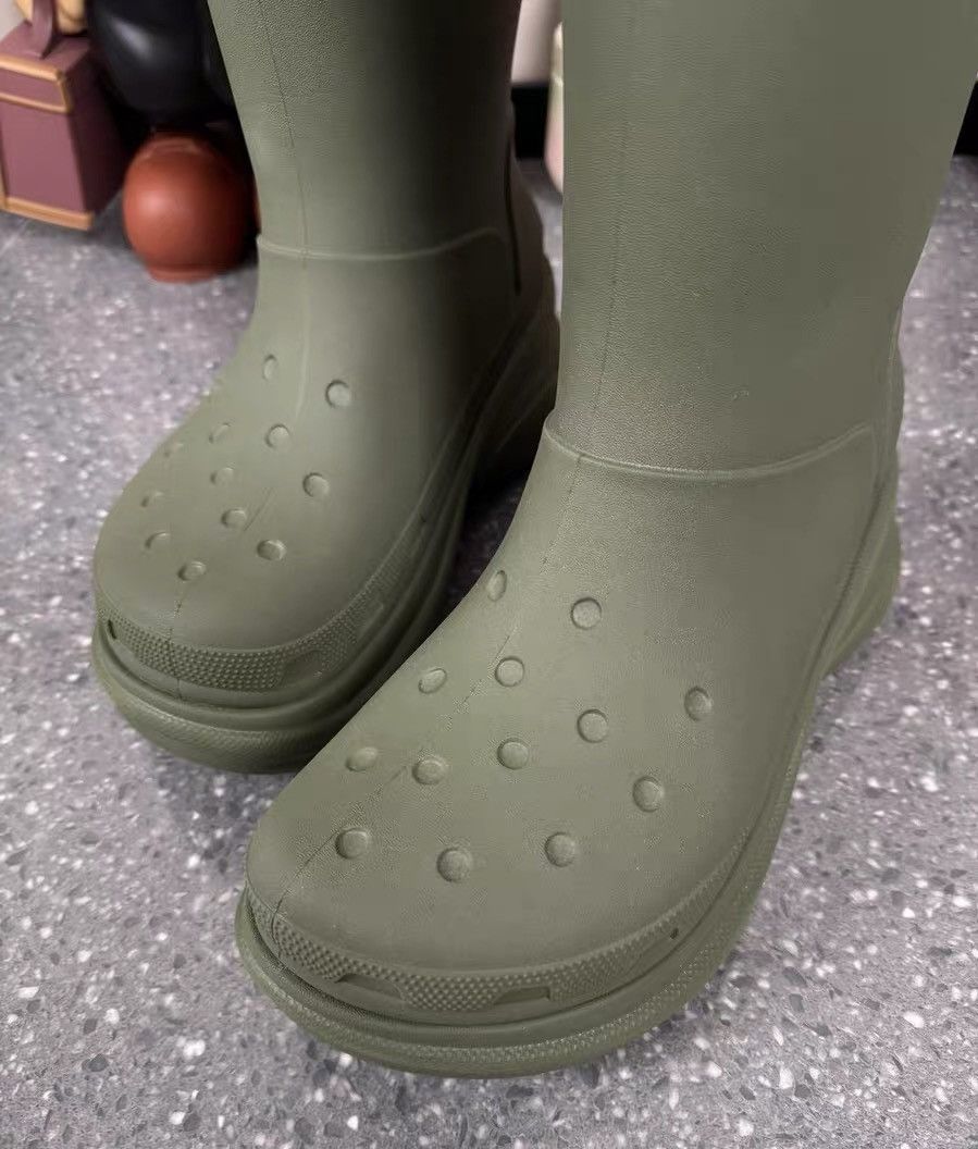 Balenciaga Balenciaga Cross High-Top Boots Dark Green Size US 8.5 / EU 41-42 - 5 Thumbnail