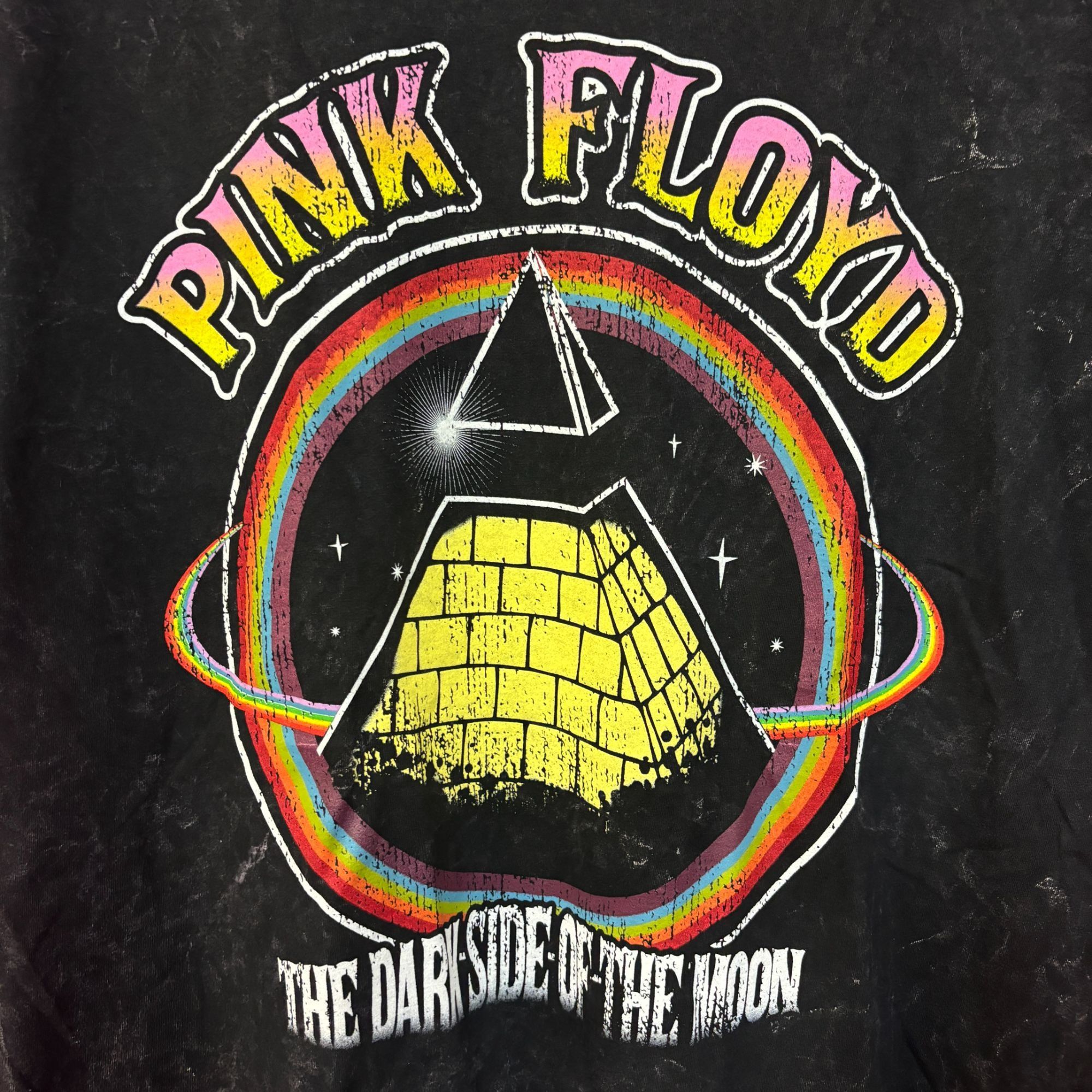 Band Tees × Pink Floyd Pink Floyd Dark Side Of The Moon mineral wash Rock Tshirt L Size US L / EU 52-54 / 3 - 2 Thumbnail