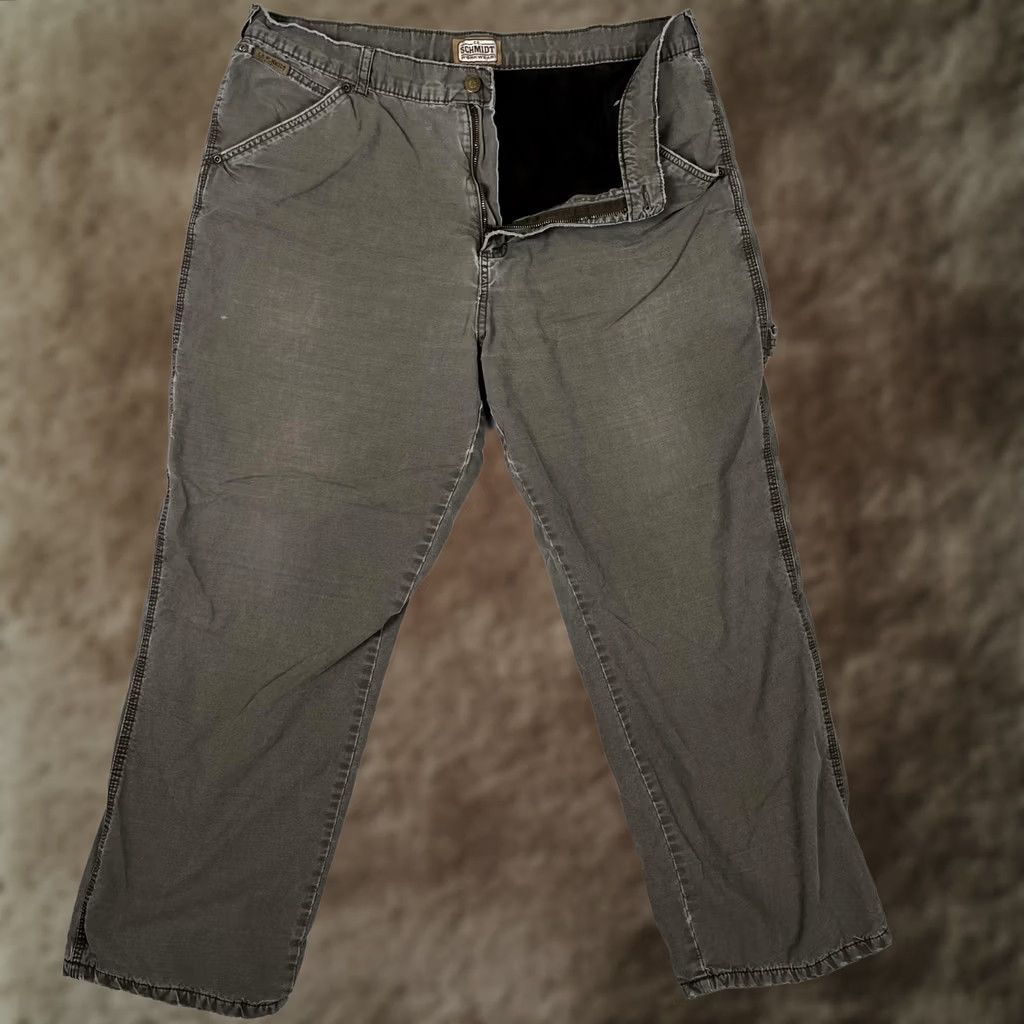 Vintage C.E. Schmidt Mens Carpenter Pants 38x30 Brown Fleece Lined Workwear Pants Size US 38 / EU 54 - 1 Thumbnail