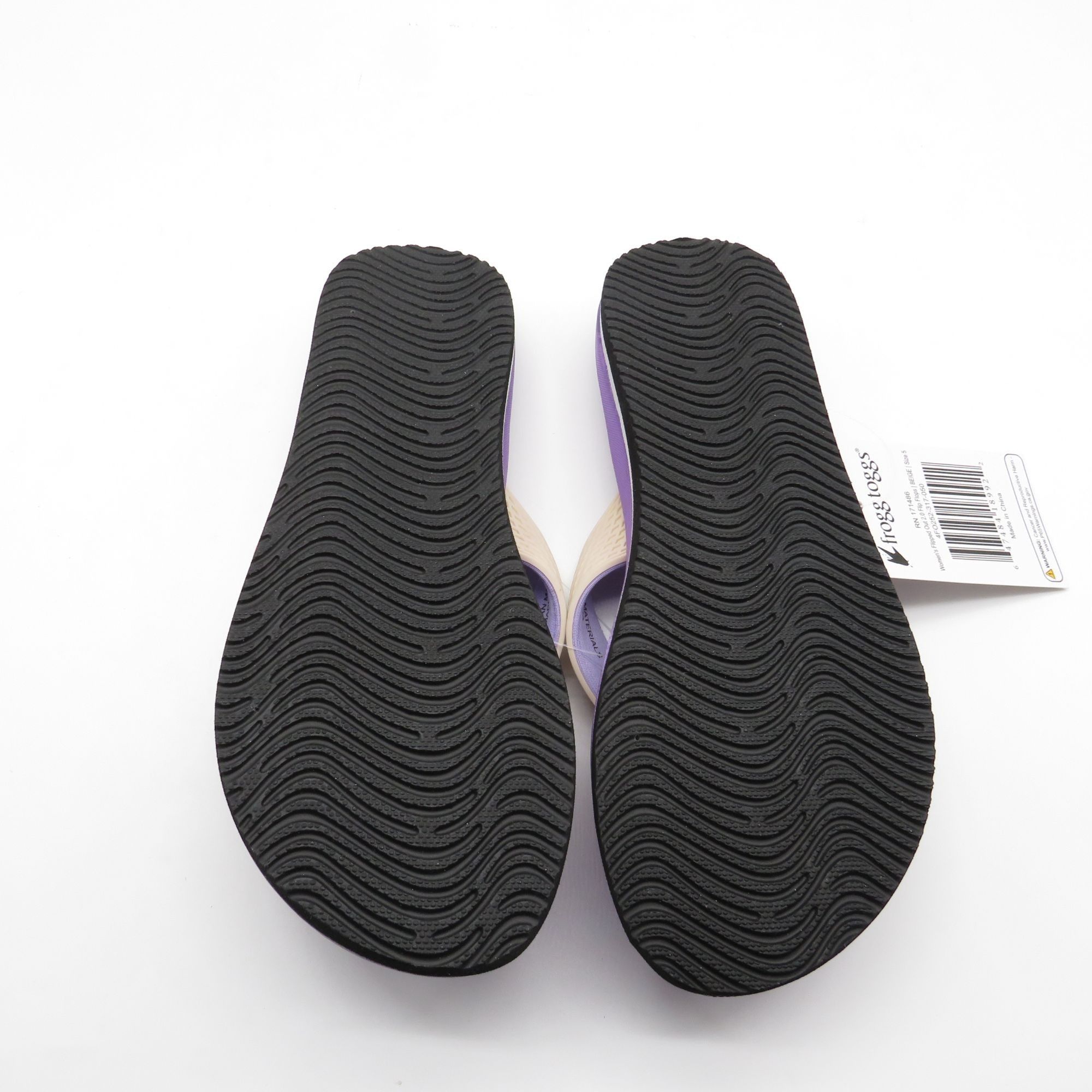 Other Frogg Toggs Womens Purple Beige Flip-Flops Size 5 With Textu Size US 5 / IT 35 - 6 Thumbnail