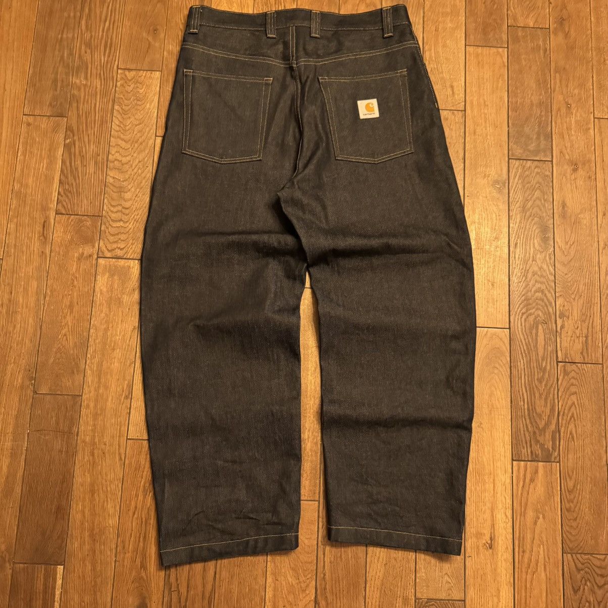 Carhartt Carhartt WIP Brandon Jeans Baggy - Black Rinsed Size US 32 / EU 48 - 3 Thumbnail
