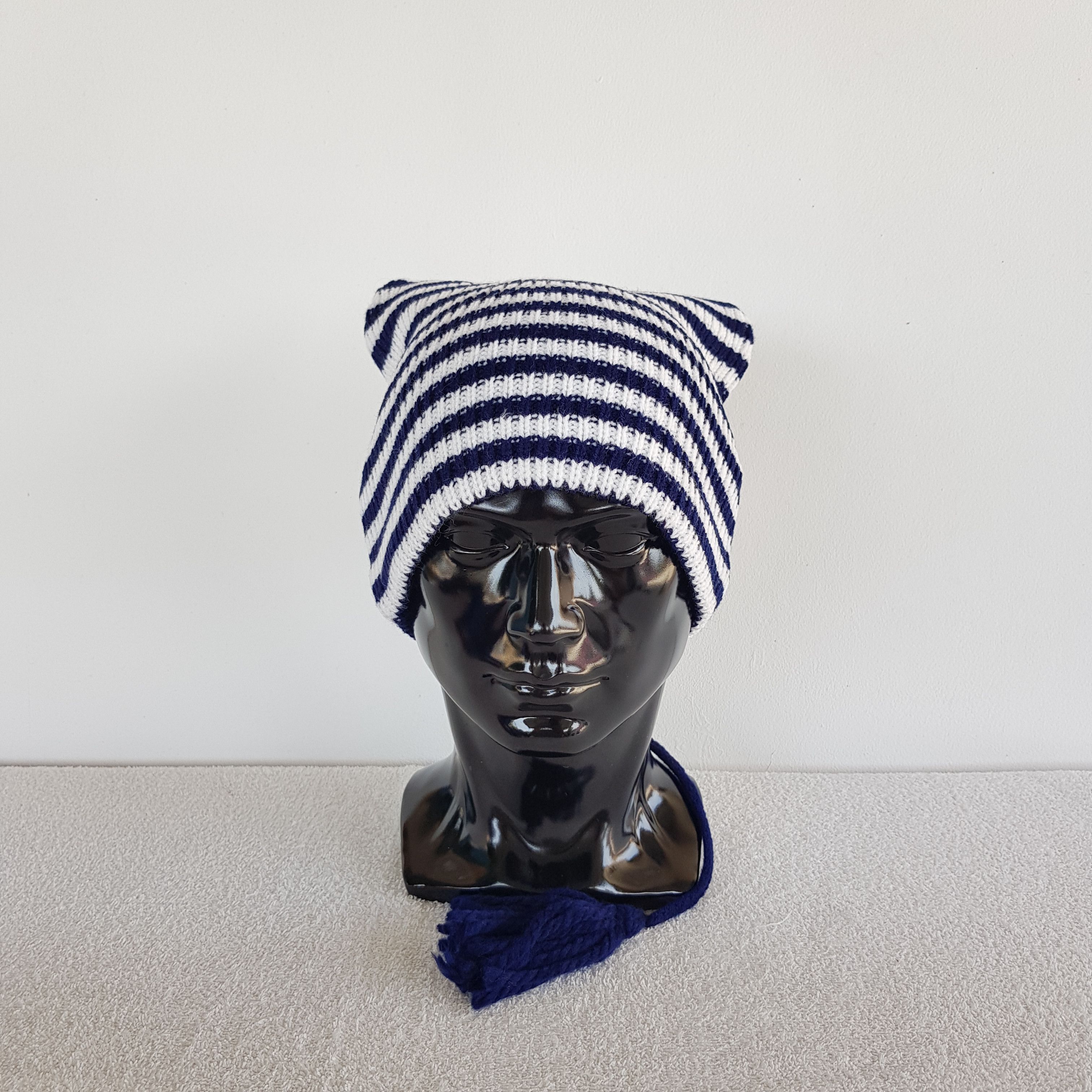 Homespun Knitwear Vintage Japanese Knit Beanie Snow Cap Hats. Size ONE SIZE - 2 Thumbnail