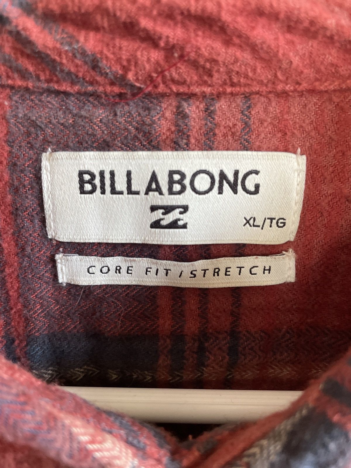 Billabong Red and Black Billabong Flannel Shirt Size US XL / EU 56 / 4 - 4 Thumbnail