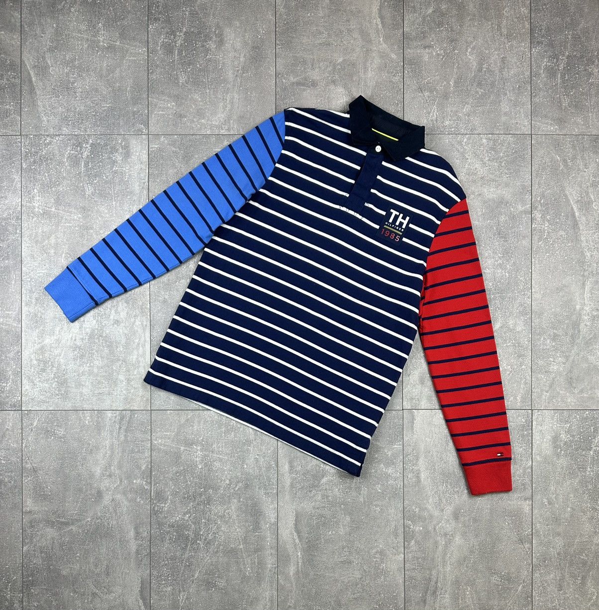 Tommy Hilfiger Tommy Hilfiger Striped Multicolour Rugby Jersey Size US S / EU 44-46 / 1 - 1 Thumbnail