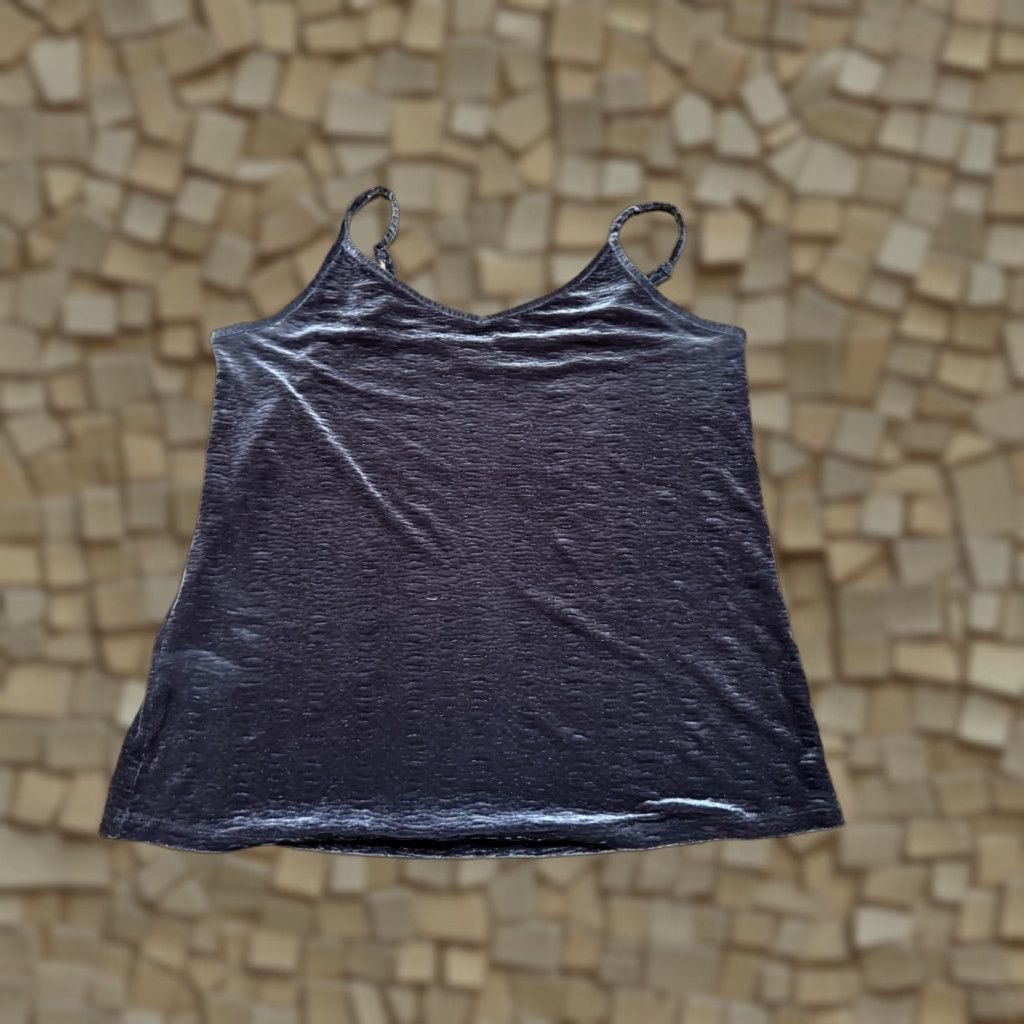 Vintage Maurices Tank Top Shirt Women Large Black V-Neck Sleeveless Size L / US 10 / IT 46 - 1 Thumbnail