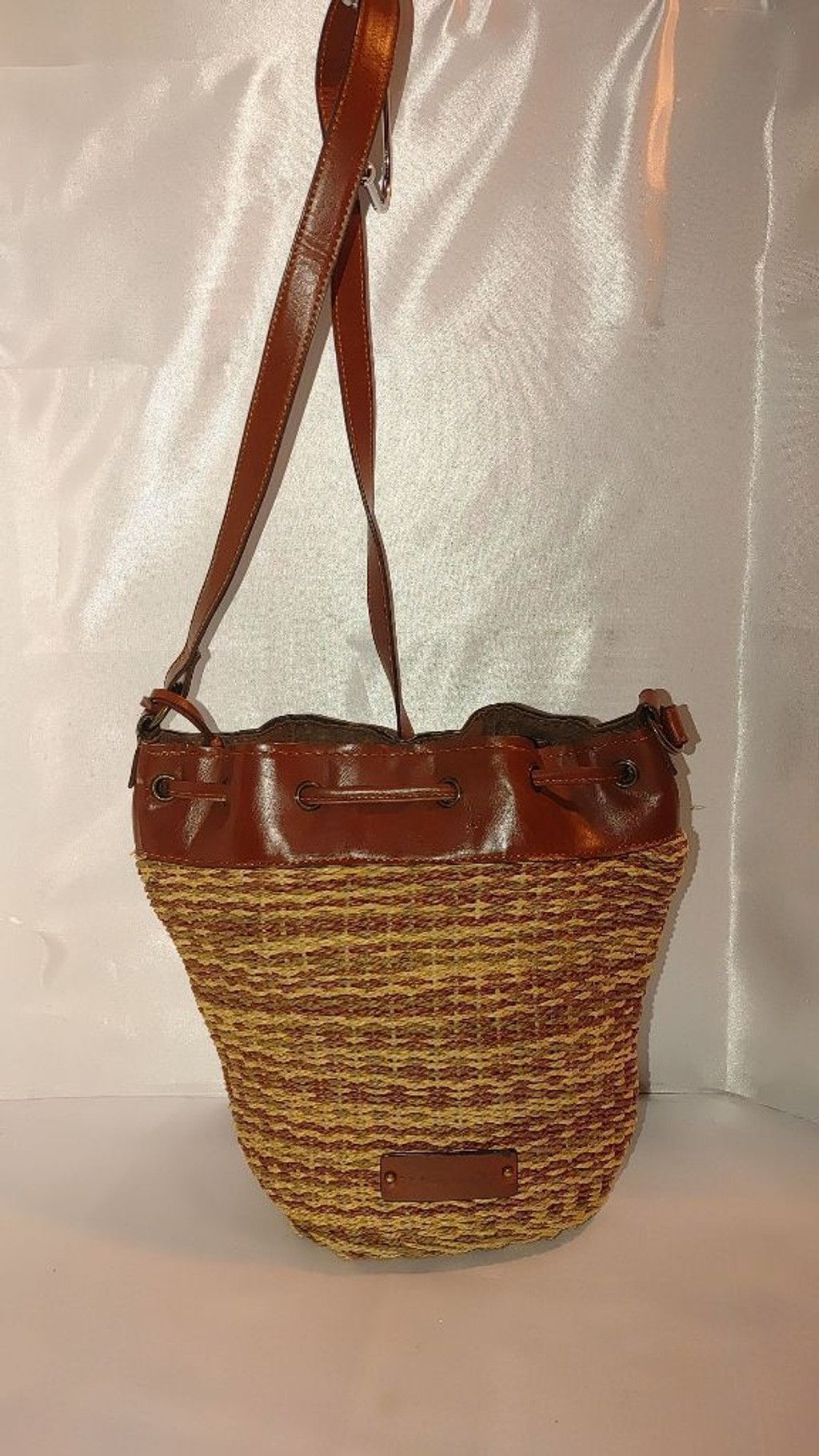 Lucky Brand Lucky Brand Kenya Woven Rattan Drawstring Bucket Bag Size ONE SIZE - 2 Thumbnail