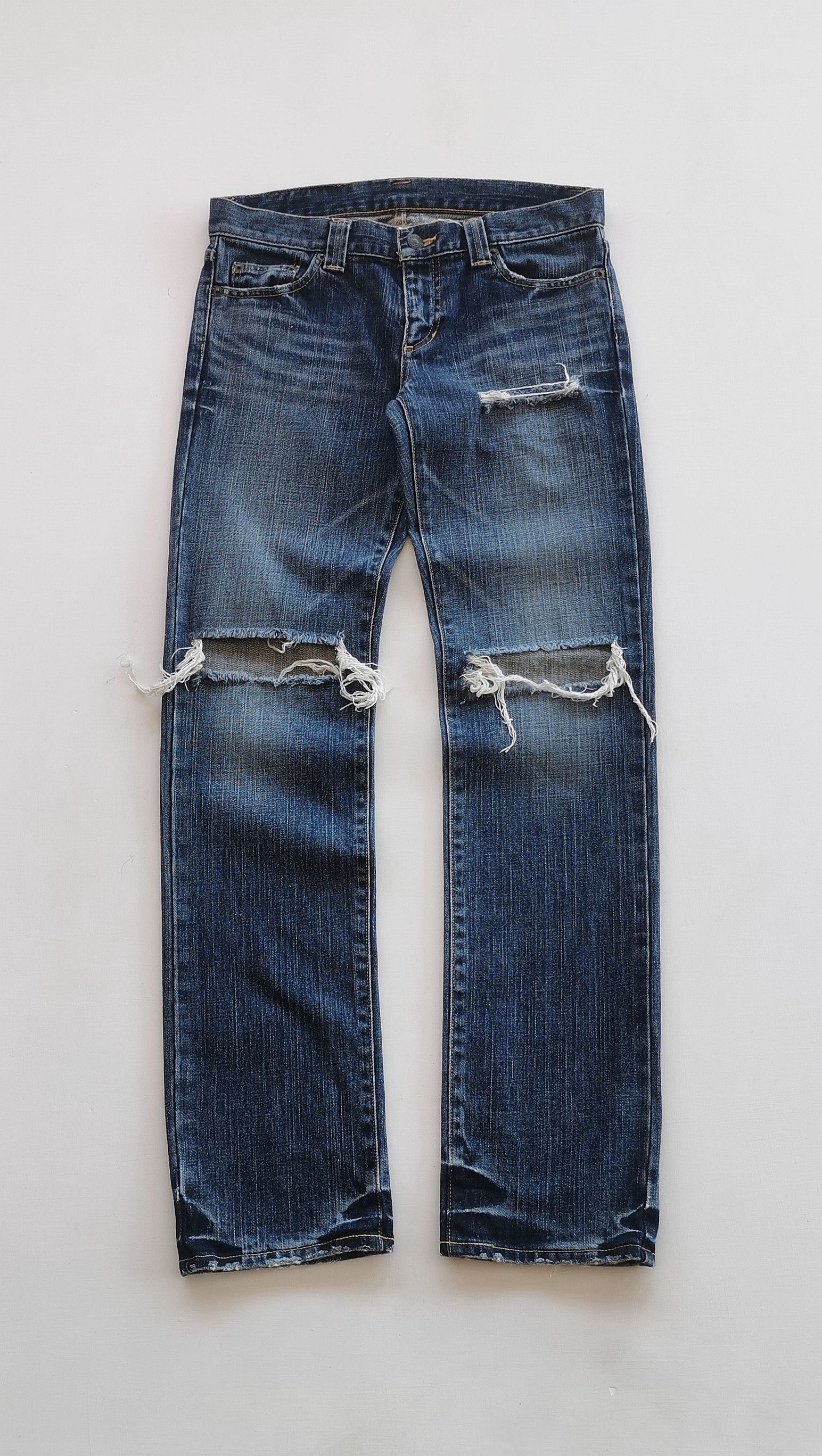 Japanese Brand Material Girl Ripped Jeans Size 30" / US 8 / IT 44 - 1 Thumbnail