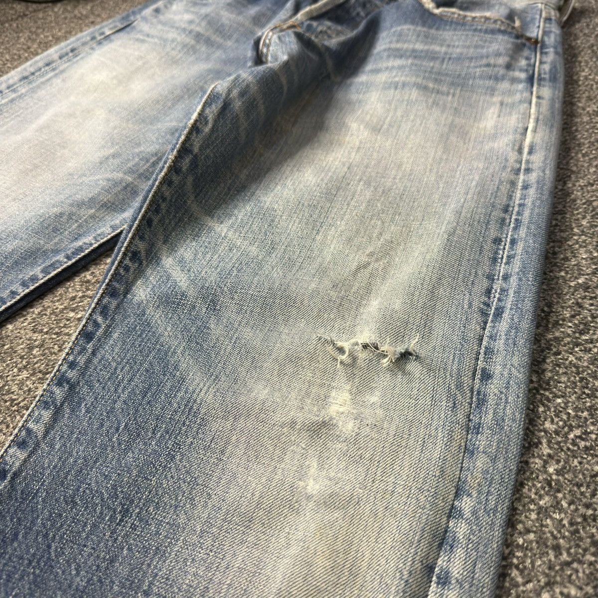 Levi's Vintage Y2K Levis 501 Distressed Aging Denim W29 Size US 29 - 5 Thumbnail