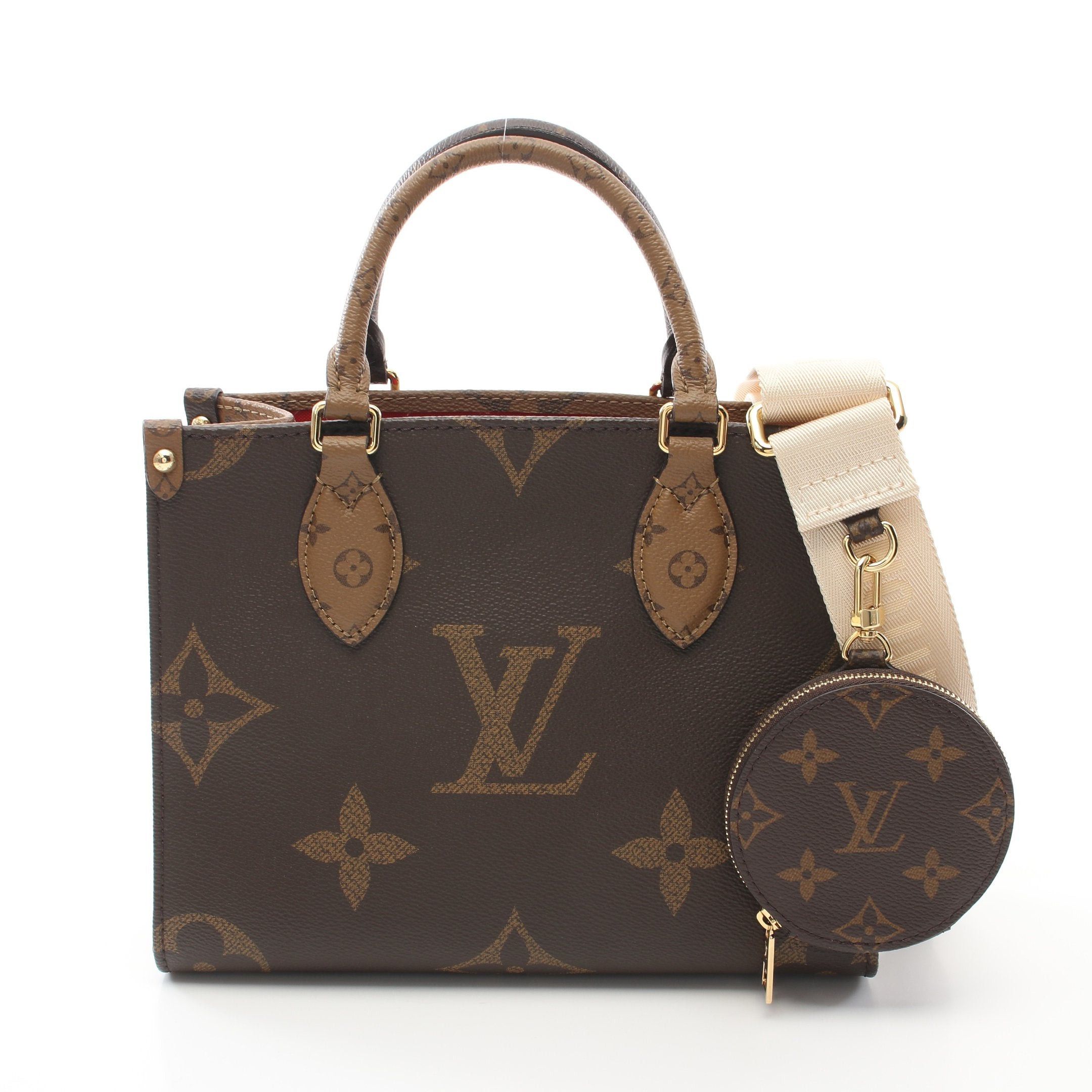 Louis Vuitton Louis Vuitton On-The-Go Pm Monogram Reverse Handbag Brown Beige Size ONE SIZE - 1 Thumbnail
