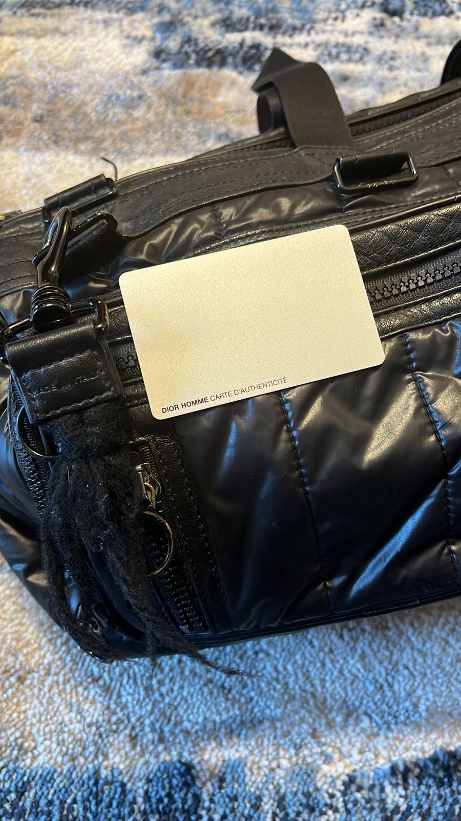 Dior × Hedi Slimane × Vintage Dior AW07 Padded Deville Duffle Bag Size ONE SIZE - 5 Thumbnail