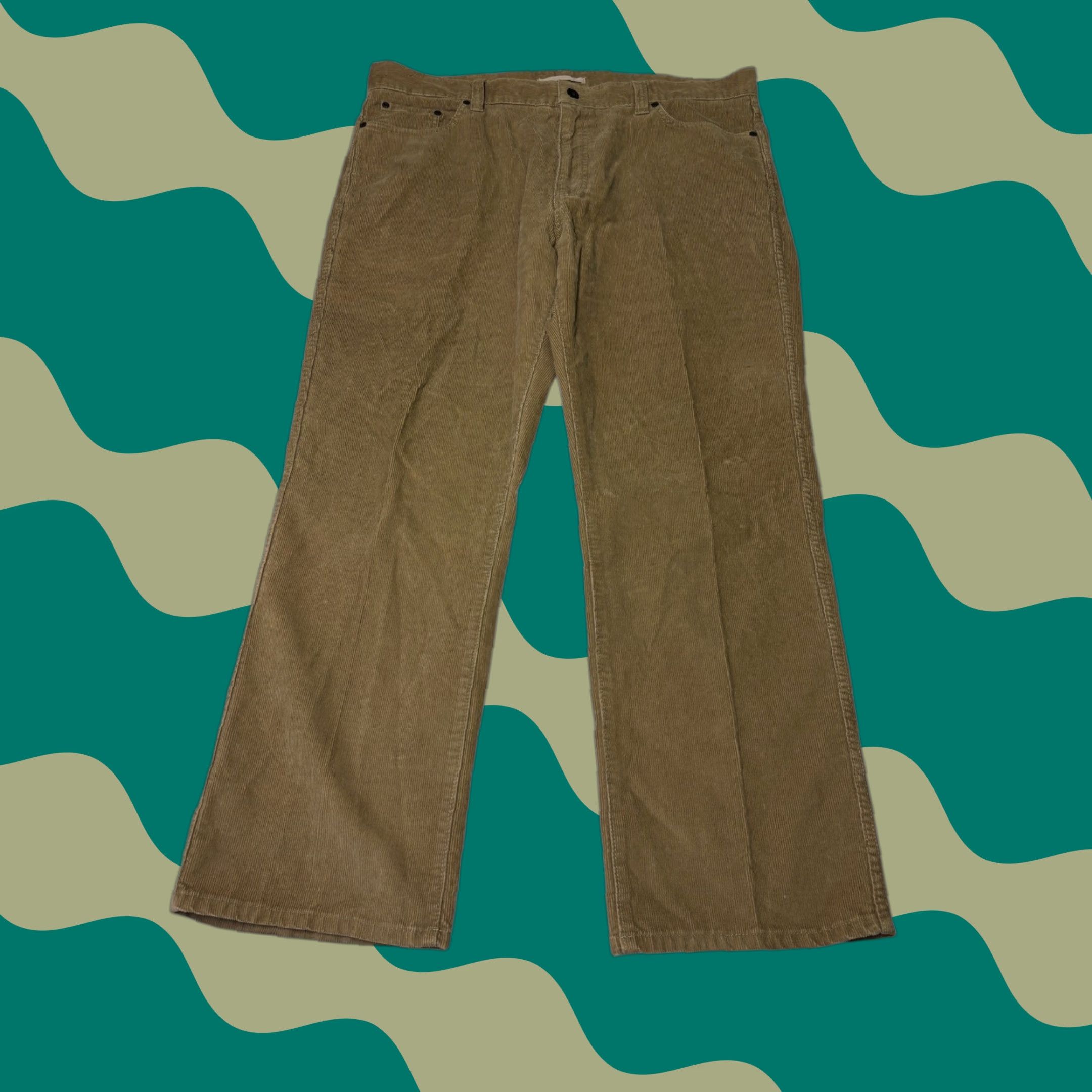 Vintage LLBean Standard Fit Corduroy Pants Tan Men's 40W 30in Size US 40 / EU 56 - 1 Thumbnail
