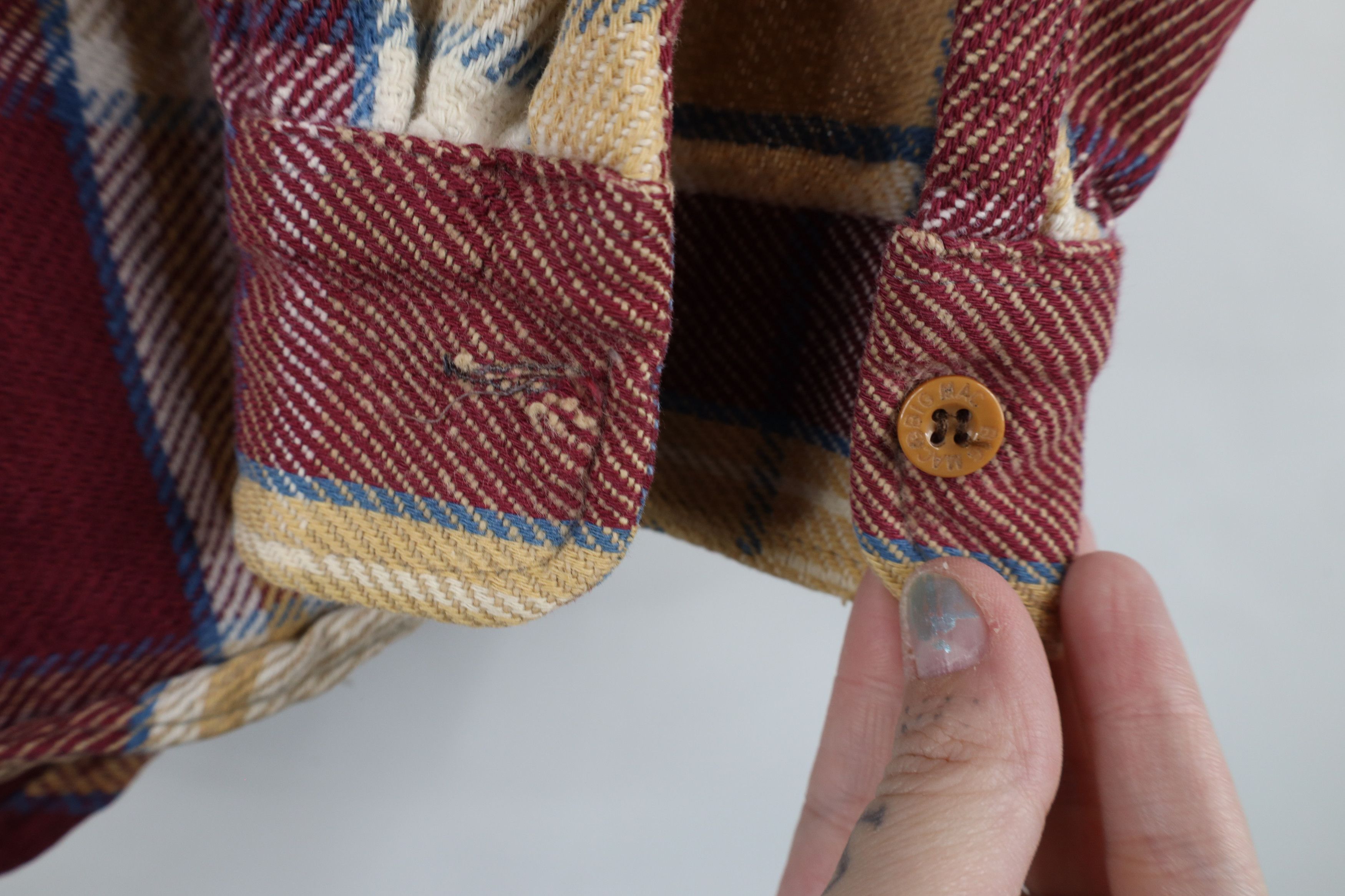 Vintage Vintage 90s Big Mac Collared Button Shirt Plaid Cotton Size US L / EU 52-54 / 3 - 6 Thumbnail