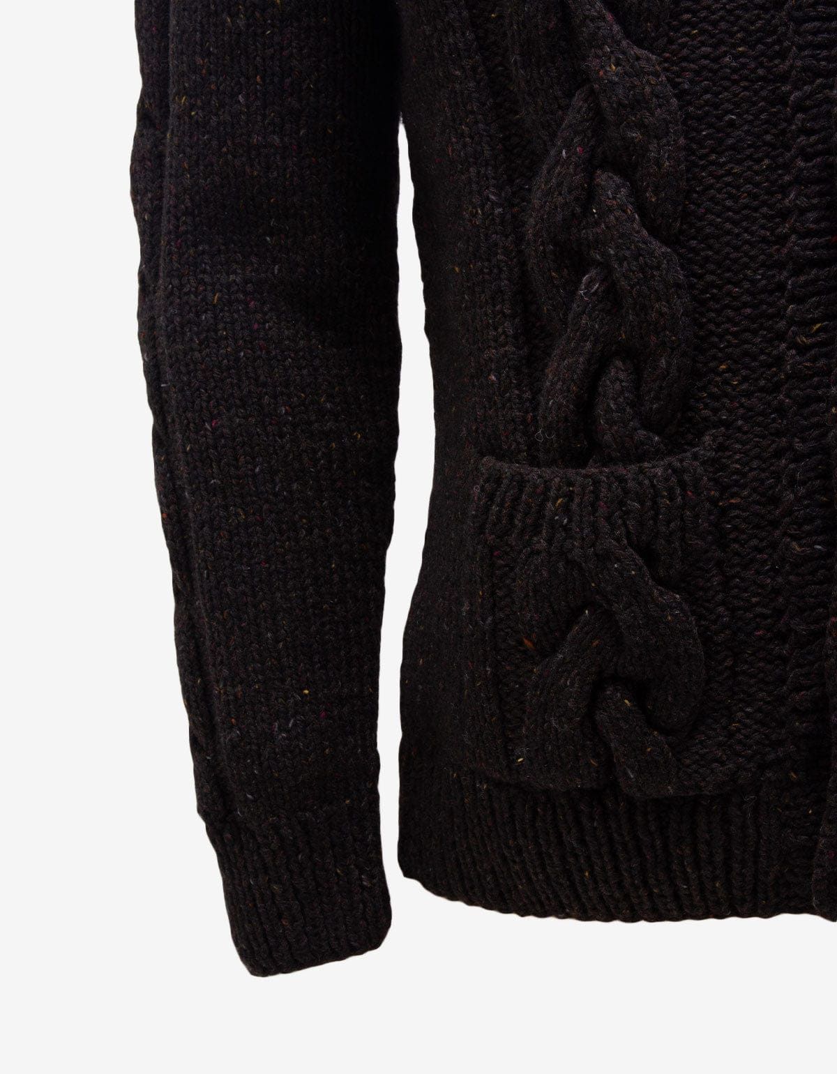 Maison Margiela Maison Martin Margiela Brown Cable Knit Cardigan Size US S / EU 44-46 / 1 - 6 Thumbnail