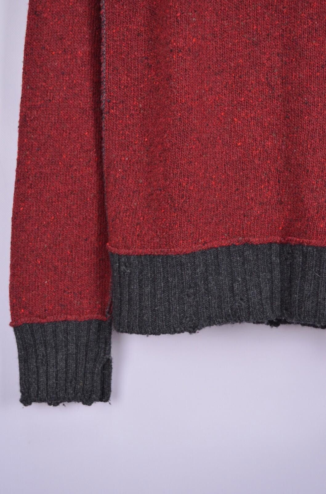 Dolce & Gabbana Dolce & Gabbana Mens V Neck Knit Red Wool Sweater Size 46 S Size US S / EU 44-46 / 1 - 5 Thumbnail