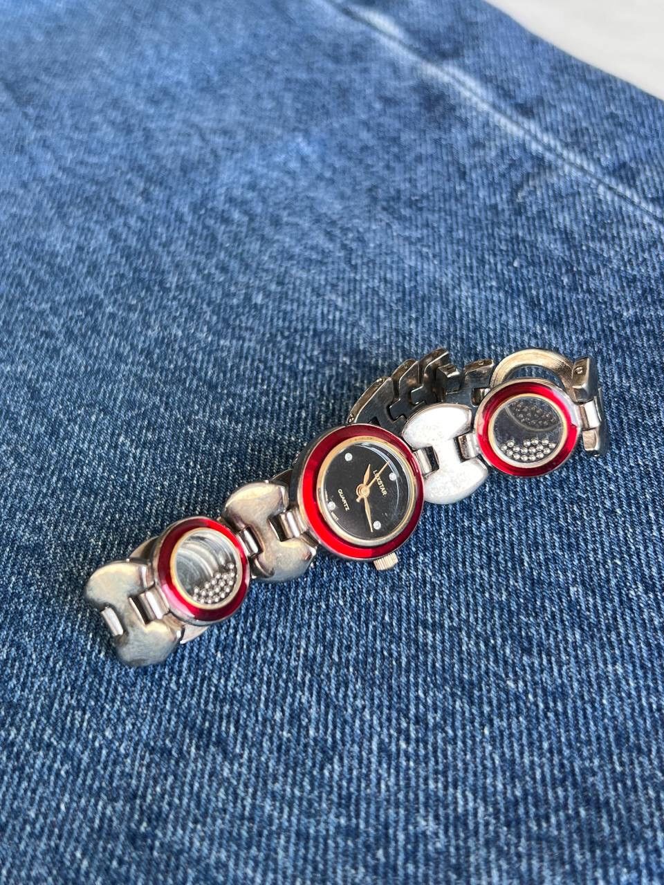 Japanese Brand × Vintage Vintage Japanese style futuristic Watch Chrome Red Blood 🩸 Size ONE SIZE - 1 Thumbnail