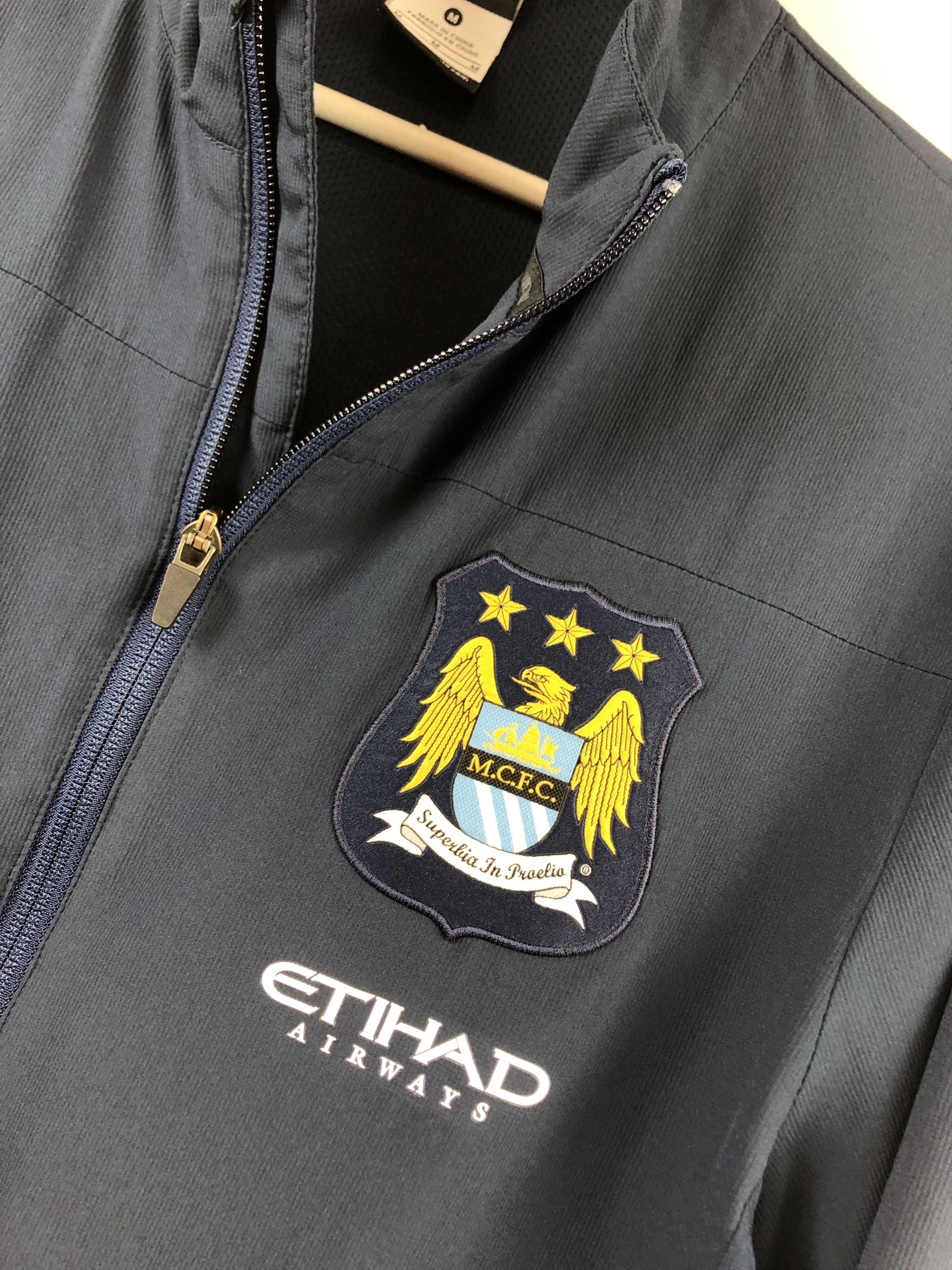 Nike Manchester City Football Jacket Soccer Zip Mens Track Top Size US M / EU 48-50 / 2 - 5 Thumbnail