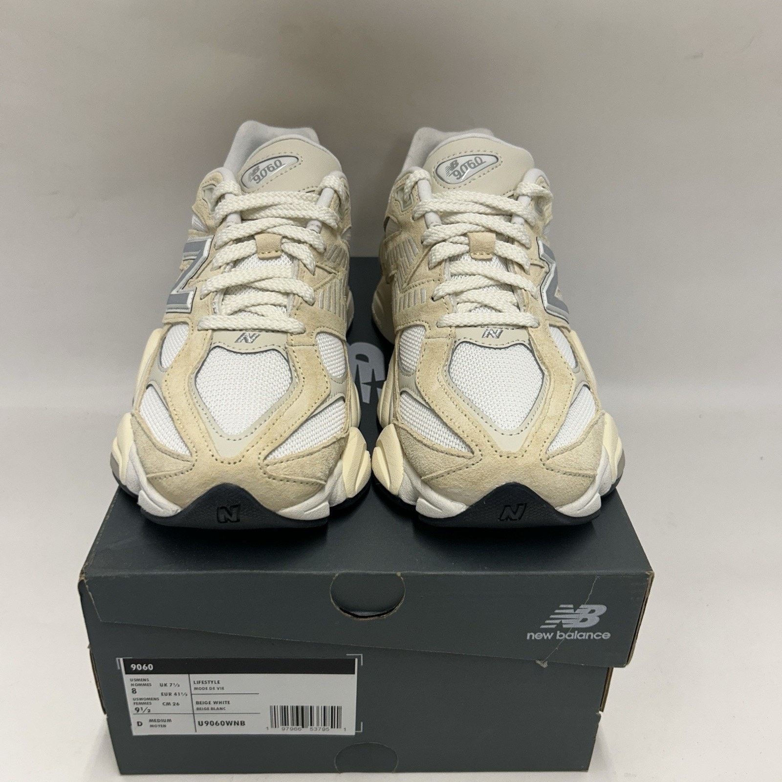 New Balance New Balance 9060 “Sea Salt Moonbeam” U9060WHT Size US 8 / EU 41 - 2 Thumbnail