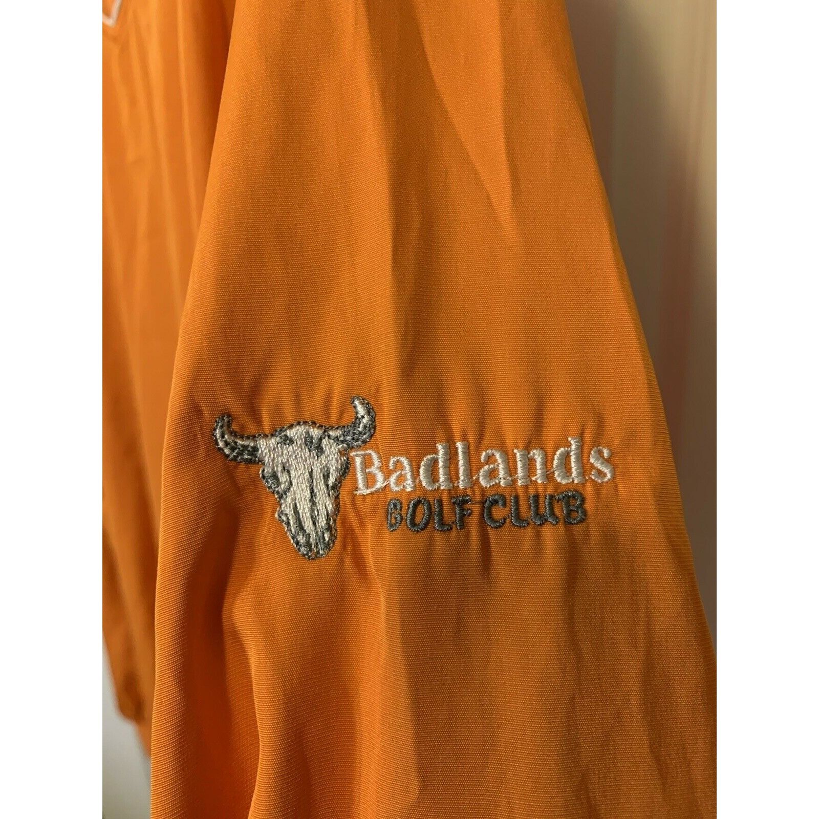 Footjoy FootJoy Windbreaker Jacket Mens Sz L Orange V Neck Pullover Size US L / EU 52-54 / 3 - 4 Thumbnail