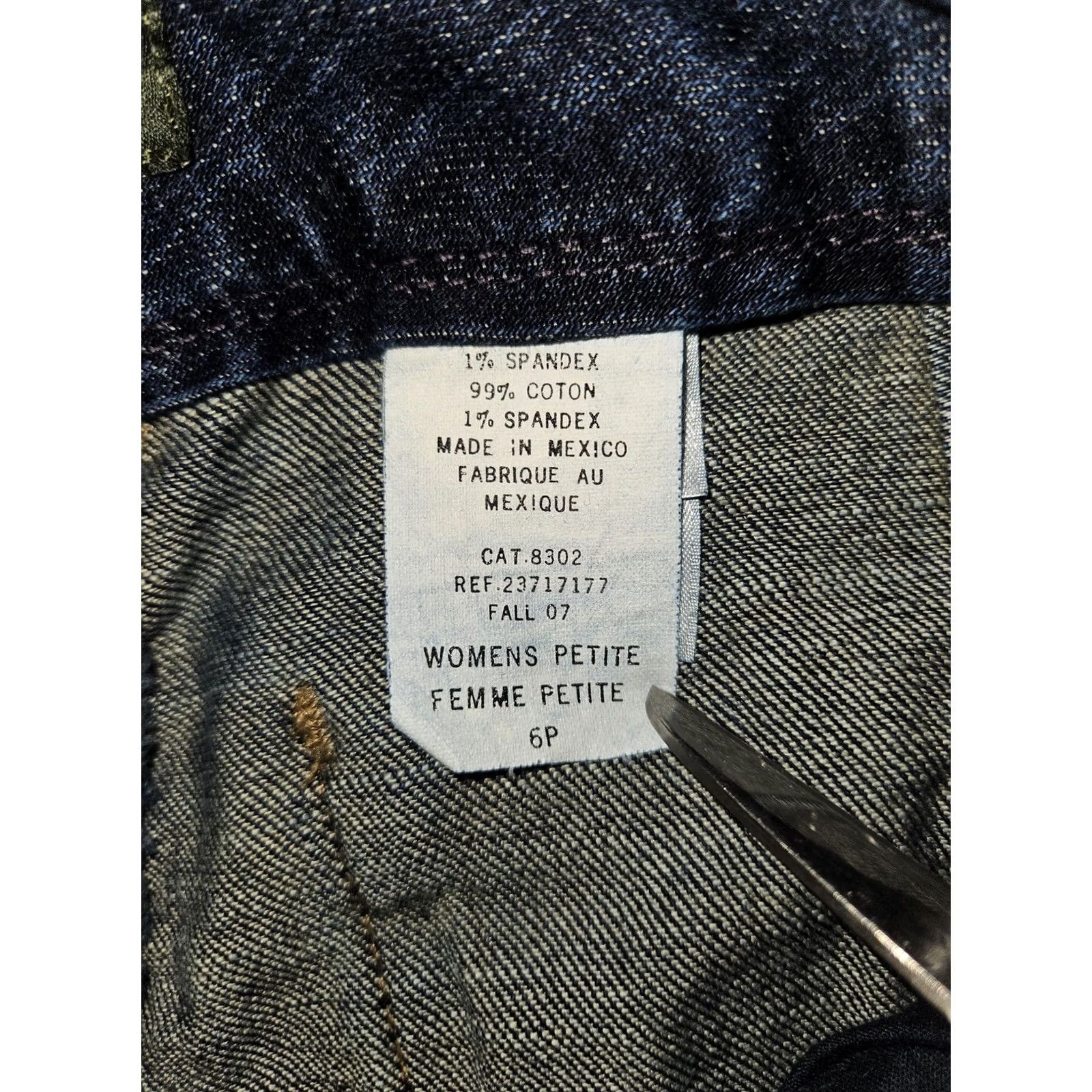 Eddie Bauer Eddie Bauer Jeans Womens 6P Blue Dark Wash Mid Rise Wide-Leg Stretch Denim Pants Size 28" / US 6 / IT 42 - 8 Thumbnail