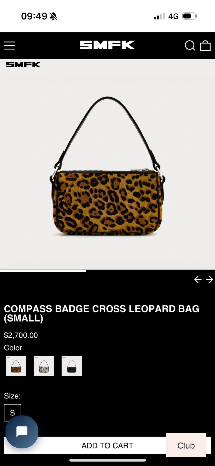 SMFK SMFK COMPASS BADGE CROSS LEOPARD BAG Size ONE SIZE - 13 Thumbnail
