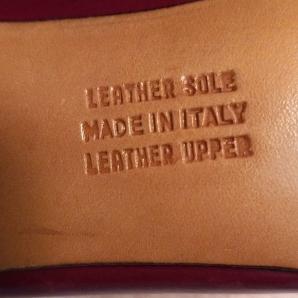 Salvatore Ferragamo Size 6.5 AA Ferragamo Burgundy Black Leather Heels Italy Lea Size US 6.5 / IT 36.5 - 9 Thumbnail
