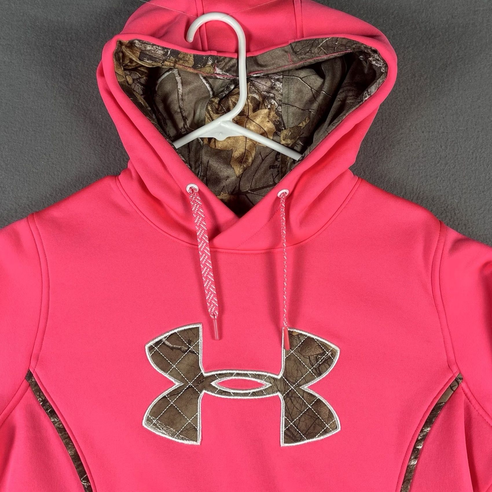 Under Armour Under Armour Hoodie Womens Storm Pullover Pink Camo Breast Cancer Logo Size M Size M / US 6-8 / IT 42-44 - 3 Thumbnail