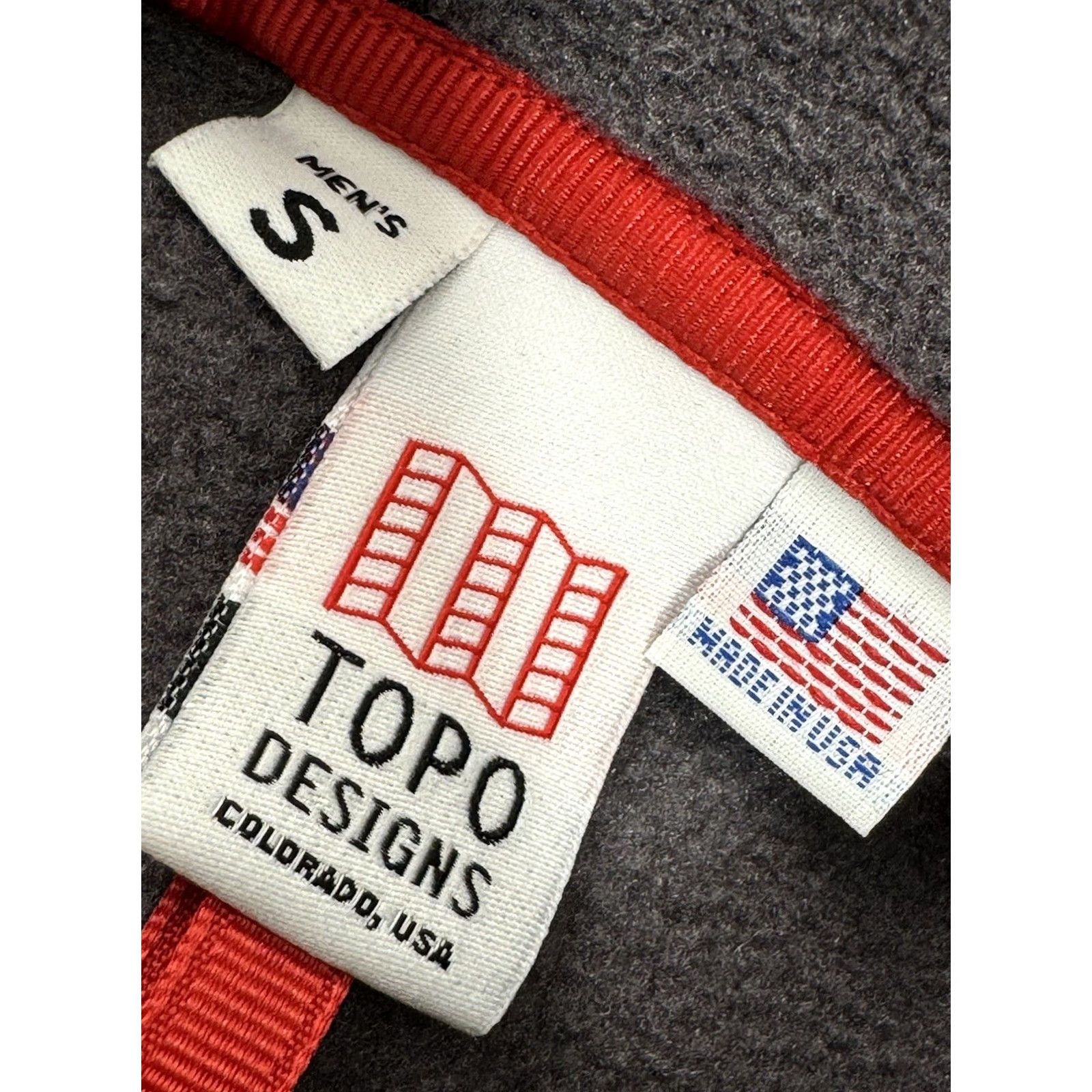 Topo Designs Topo Designs - PolarTec Fleece Pullover Jacket Mens Small Gray Sweater Fleece Jacket Size US S / EU 44-46 / 1 - 4 Thumbnail