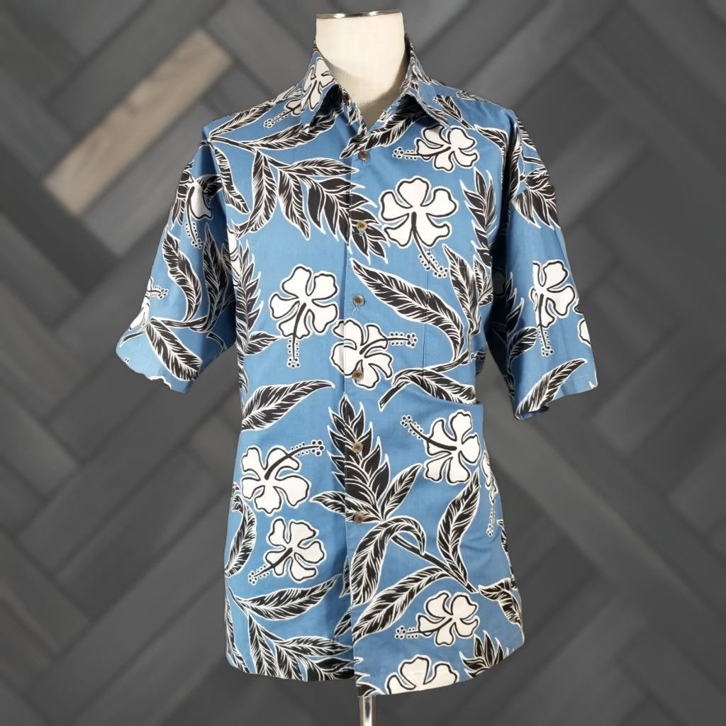 VINTAGE Kahala Mens Large Hawaiian Shirt Cotton Floral Aloha Beach