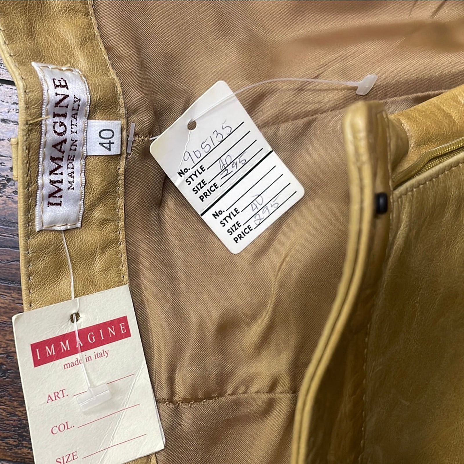 Japanese Brand Immagine Made in Italy Leather Pants 40 Size 40" / US 18 - 2 Thumbnail