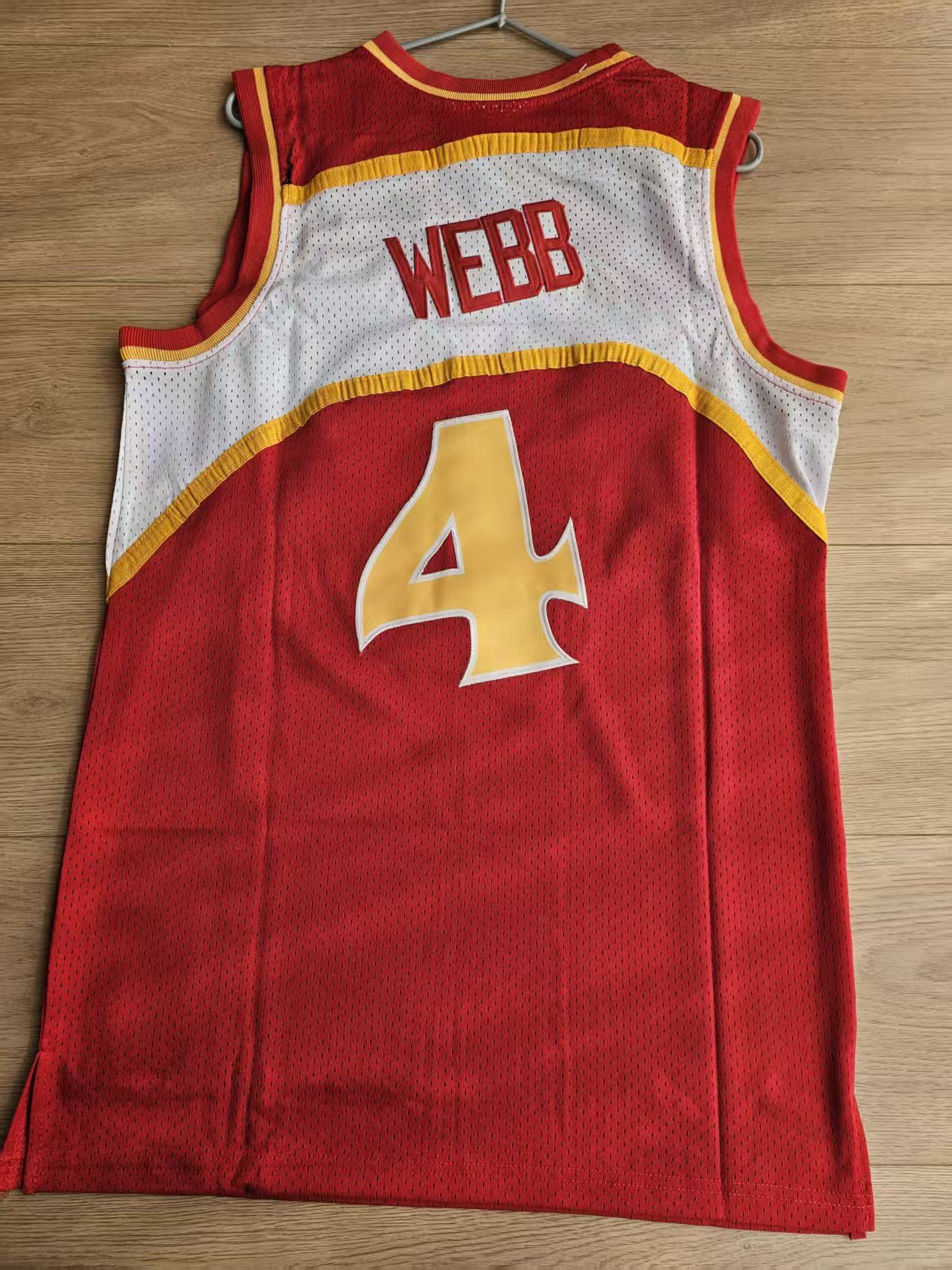 NBA Atlanta Hawks #4 Spud Webb Jersey Red Size US M / EU 48-50 / 2 - 2 Thumbnail