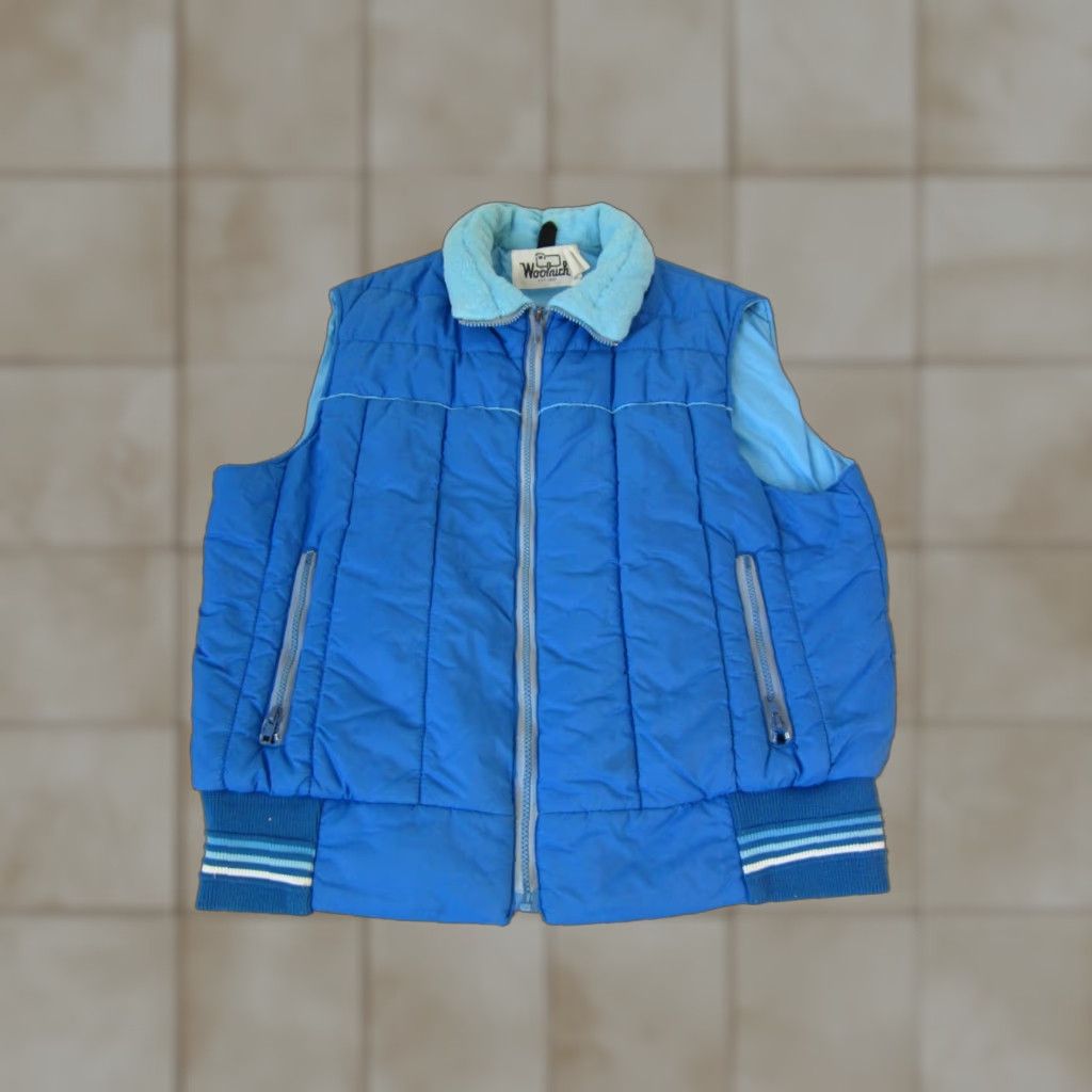 Vintage VINTAGE Woolrich Vest Womens XL Blue 80s Ski Parka Woolrich Vest XL Blue Women Decade Theme 80s Womens Size XL / US 12-14 / IT 48-50 - 1 Thumbnail