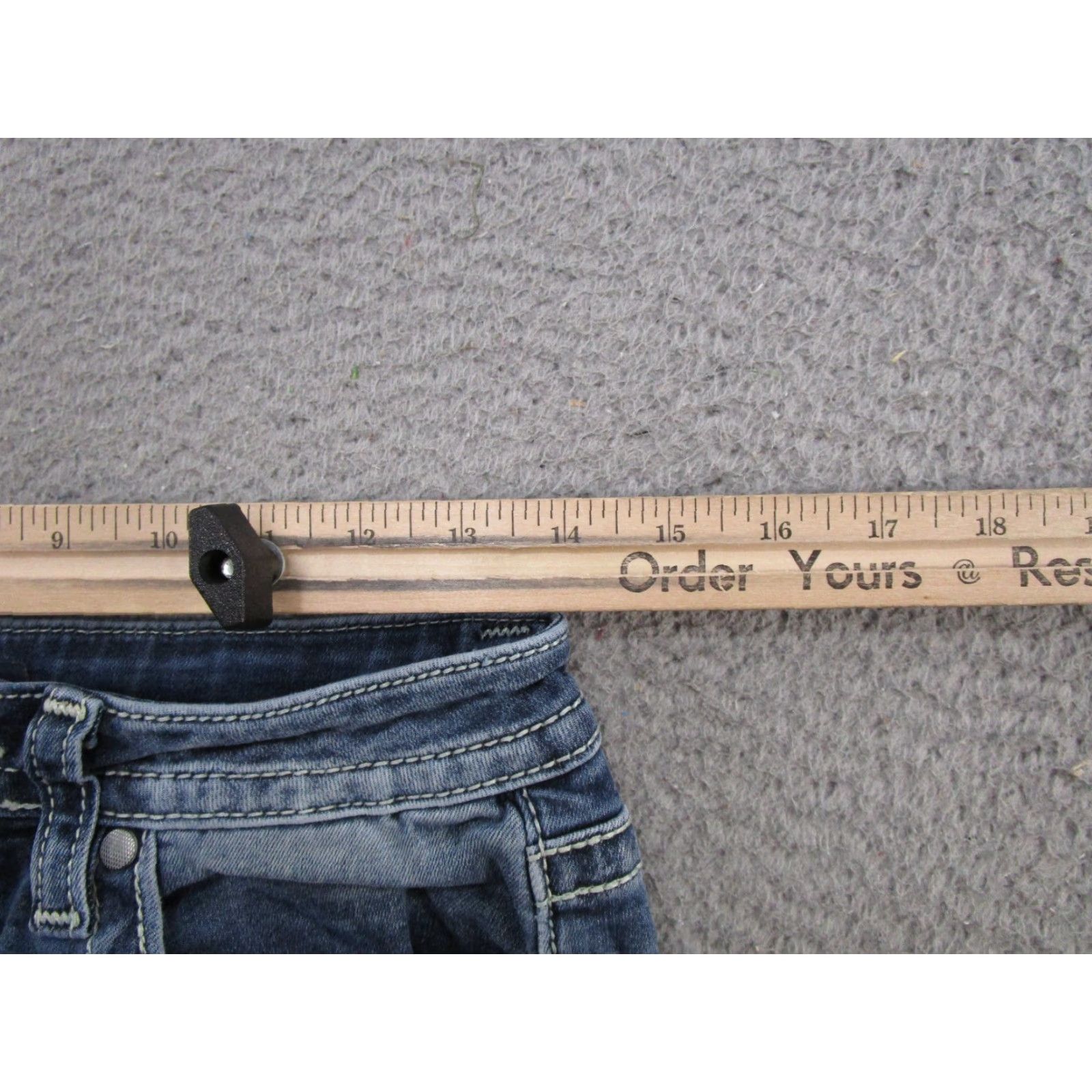 Vintage Vtg Vigoss Chelsea Bootcut Blue Stretch Denim Jeans Womens 28x29 Read Size 28" / US 6 / IT 42 - 6 Thumbnail