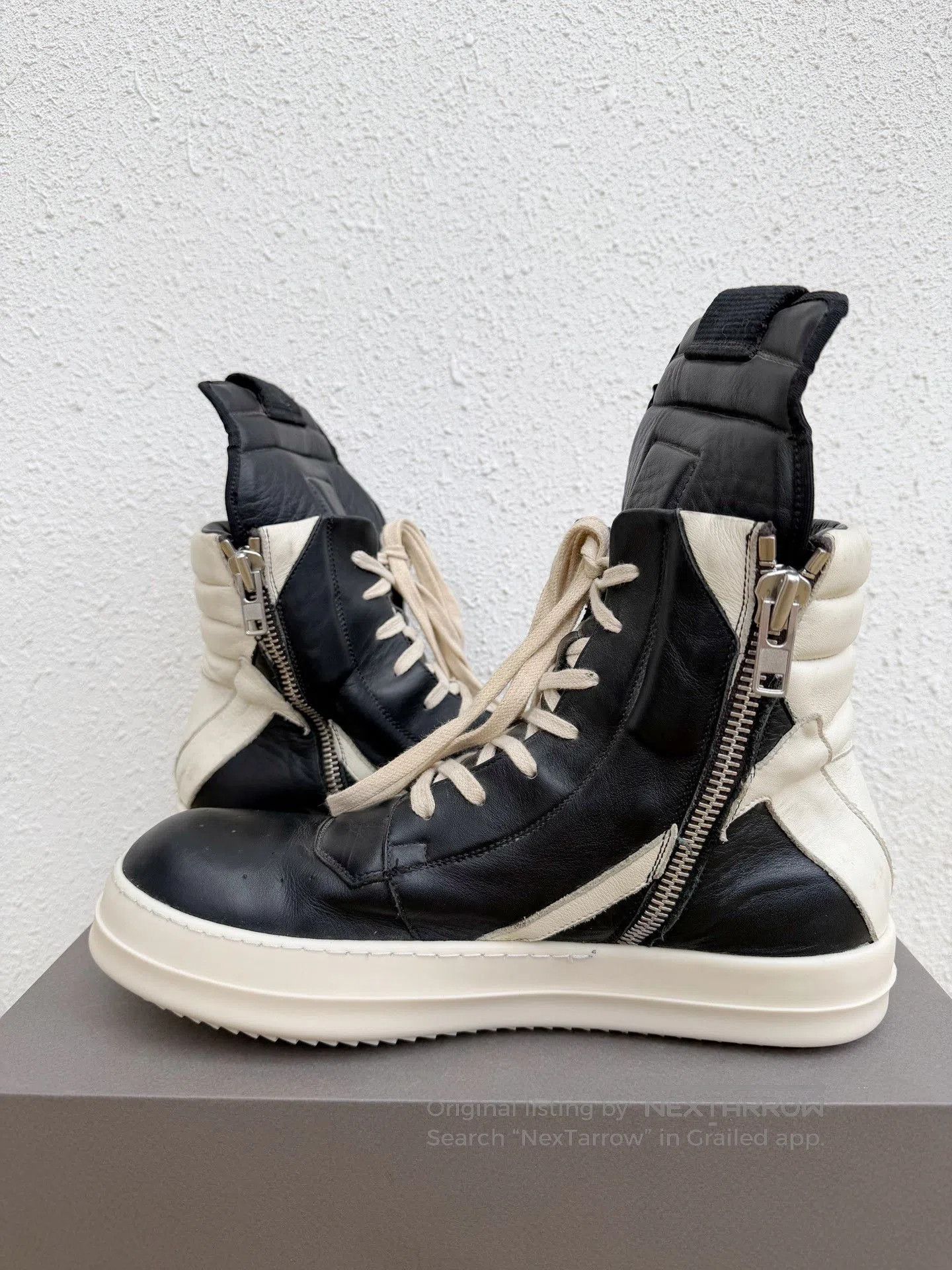 Rick Owens Rick Owens Main Line High-Top Black White. Size US 9 / EU 42 - 5 Thumbnail