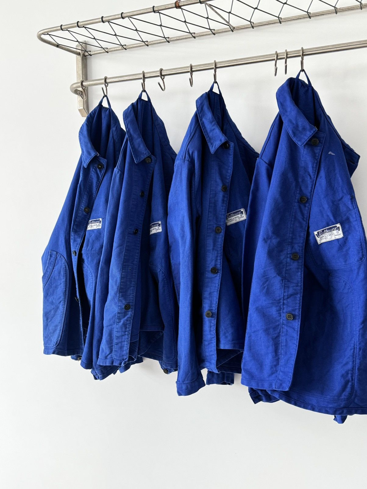 Vetra 1960s Vintage French Workwear ‘Lutteurs’ Sanfor Blue Jacket Size US M / EU 48-50 / 2 - 2 Thumbnail