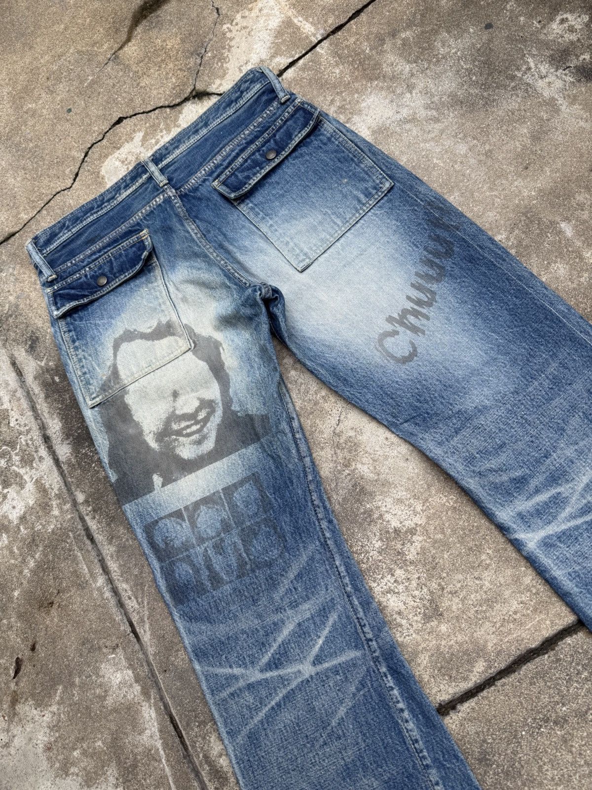 Undercover SS06 "T" Flared Chuuut! Denim Size US 32 / EU 48 - 4 Thumbnail