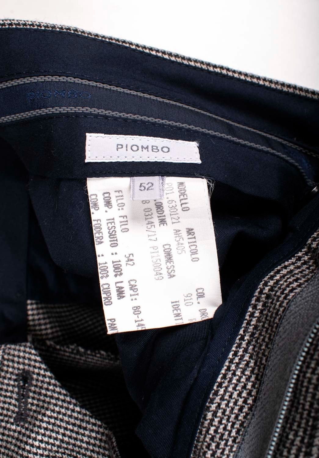 PIOMBO Piombo Check Men Suit Two Pieces Blazer Pants Size IT52/L Size 40R - 12 Thumbnail