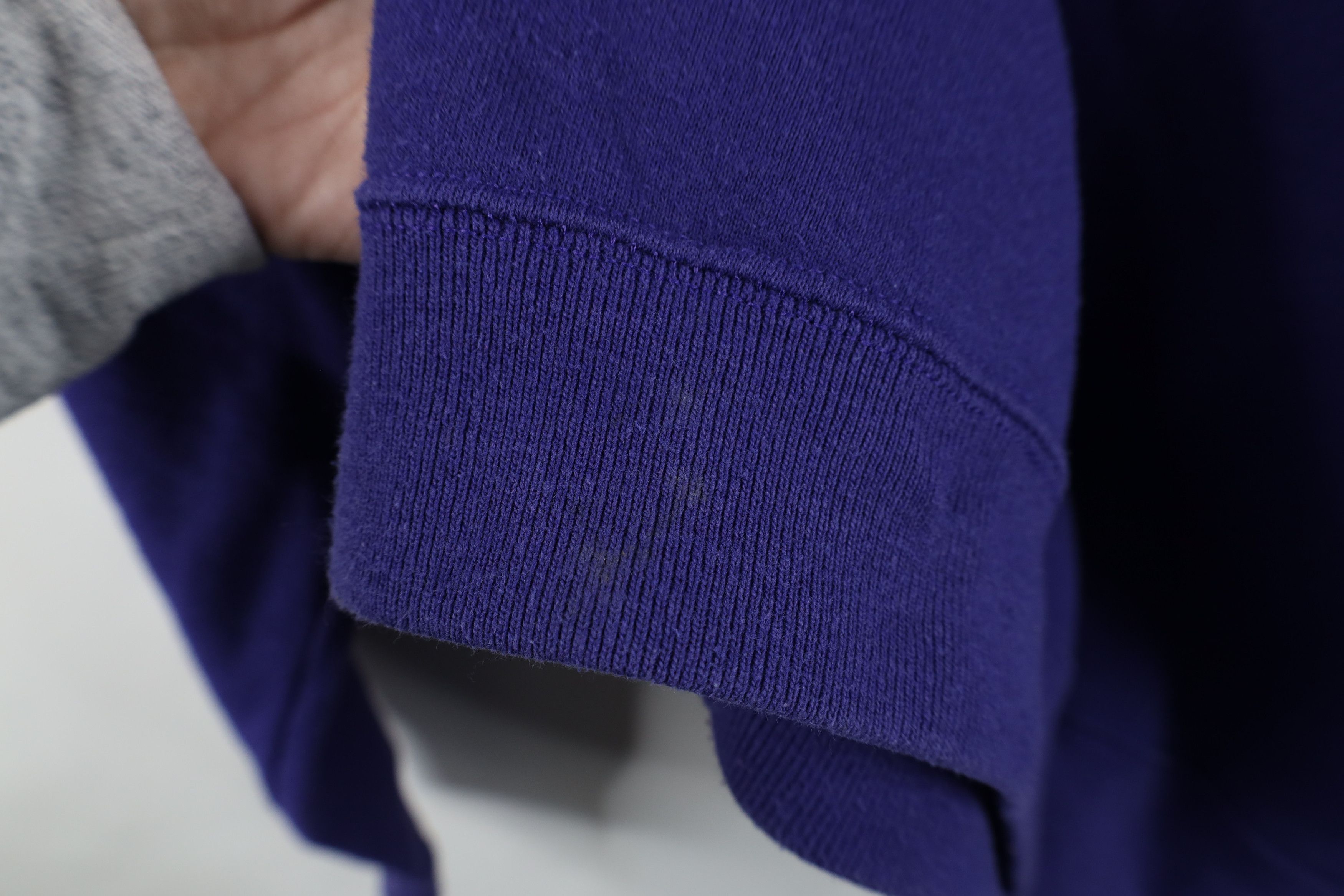 Vintage Vintage 90s Streetwear Heavyweight Sweatshirt Purple USA Size US XL / EU 56 / 4 - 4 Thumbnail