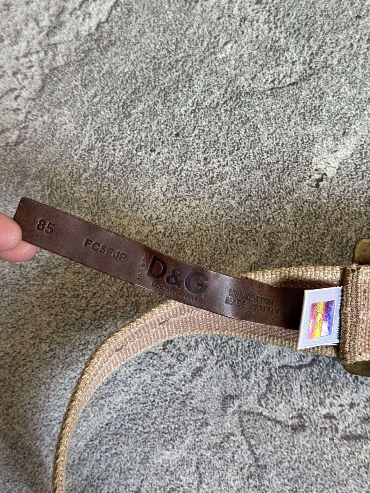 Dolce & Gabbana Dolce & Gabbana Avantgarde cotton belt vintage 90s rare Size ONE SIZE - 7 Thumbnail
