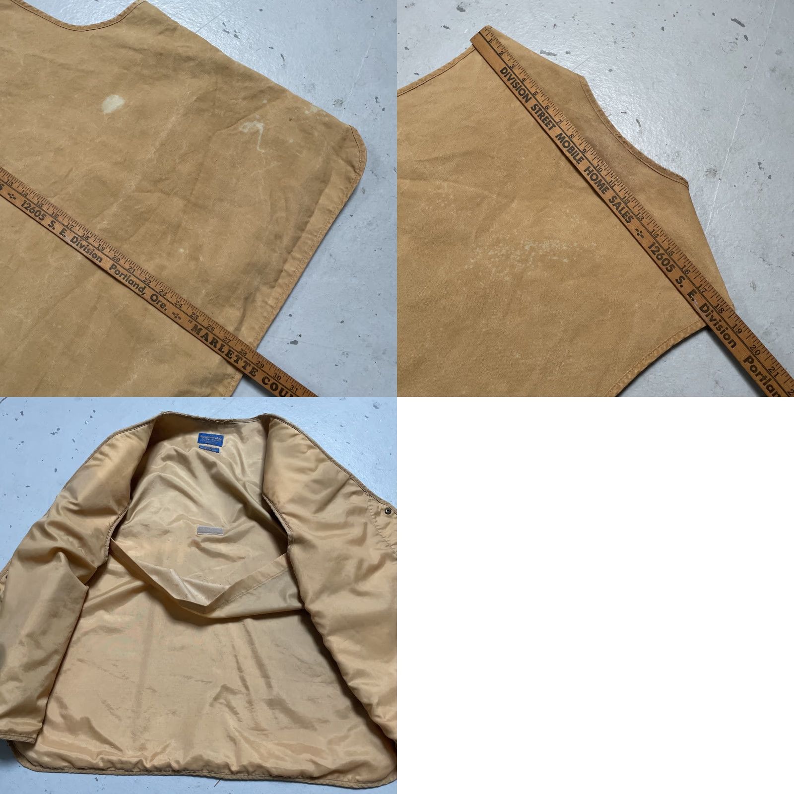 Pendleton VINTAGE Pendleton Vest Men XL Canvas Outdoor Hunting Half Moon Work USA Tan Size US XL / EU 56 / 4 - 8 Thumbnail