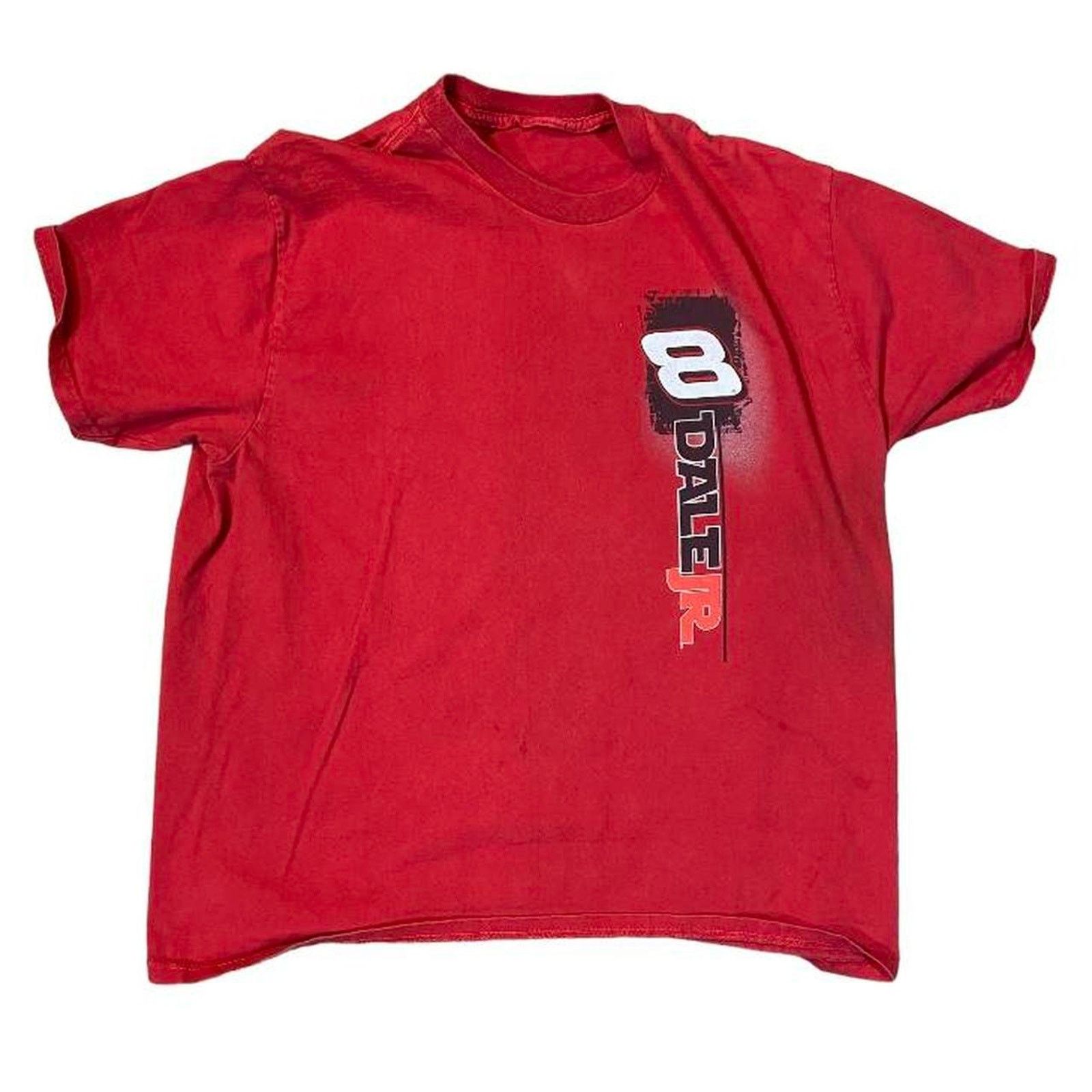 Chase Authentics 2000s dale jr red tee Size US XL / EU 56 / 4 - 2 Thumbnail