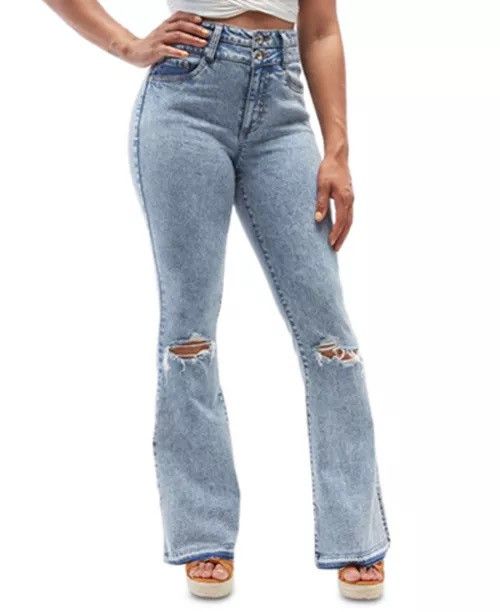 Other Dollhouse Distressed Flare Jeans Size 30" / US 8 / IT 44 - 9 Thumbnail