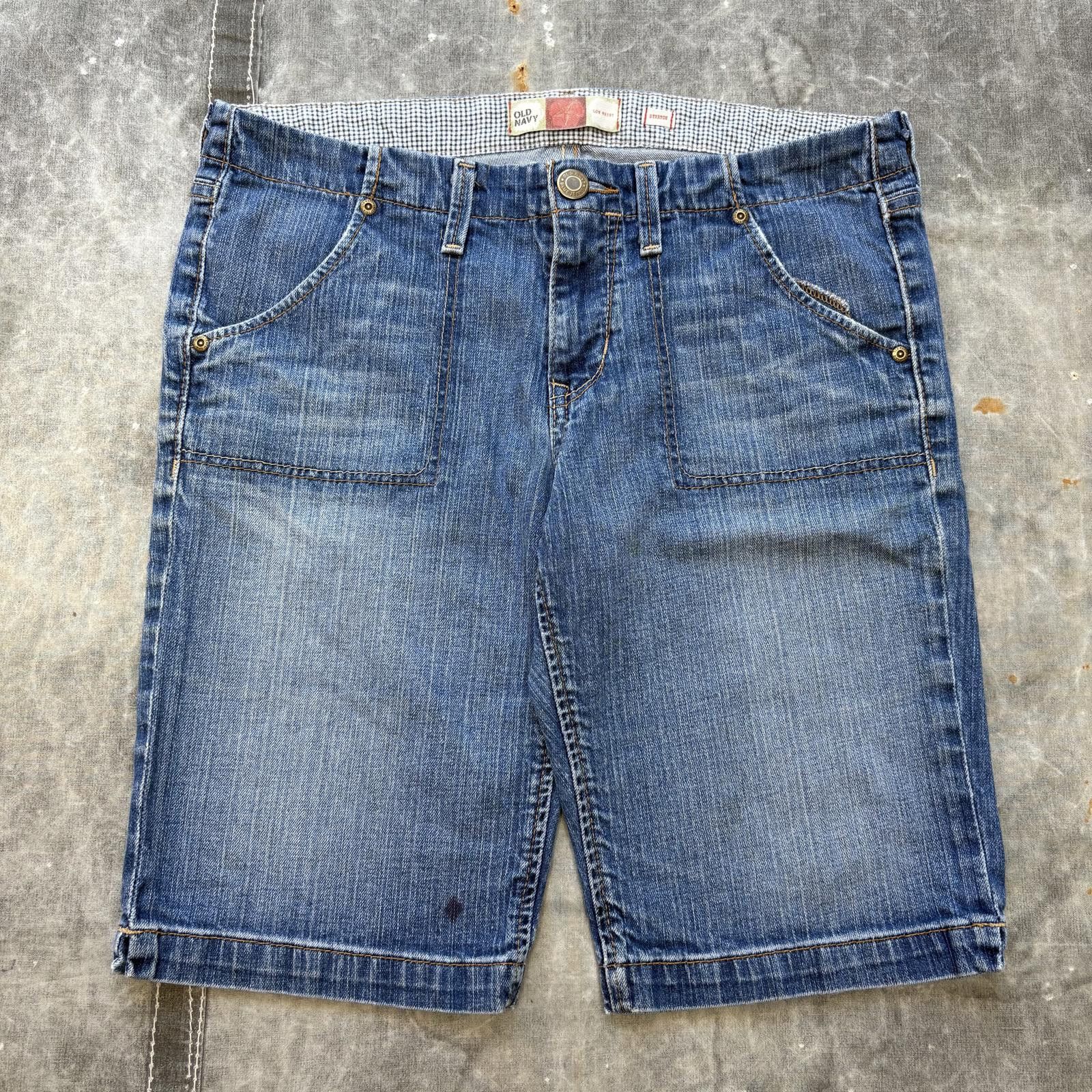 Old Navy Vintage Y2K Old Navy Low Waist Denim Grunge Jorts Shorts Size 34" / US 12 / IT 48 - 1 Thumbnail
