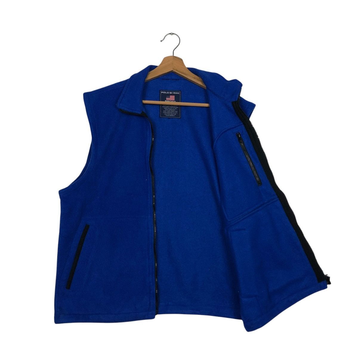 Japanese Brand 🔥VINTAGE FLEECE VEST JACKET SPORTSWEAR POLO BI-WAY Size US M / EU 48-50 / 2 - 13 Thumbnail